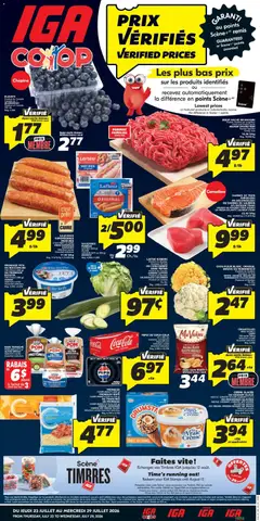 Preview of IGA weekly flyer / circulaire from shop IGA valid from Jul 23, 2026