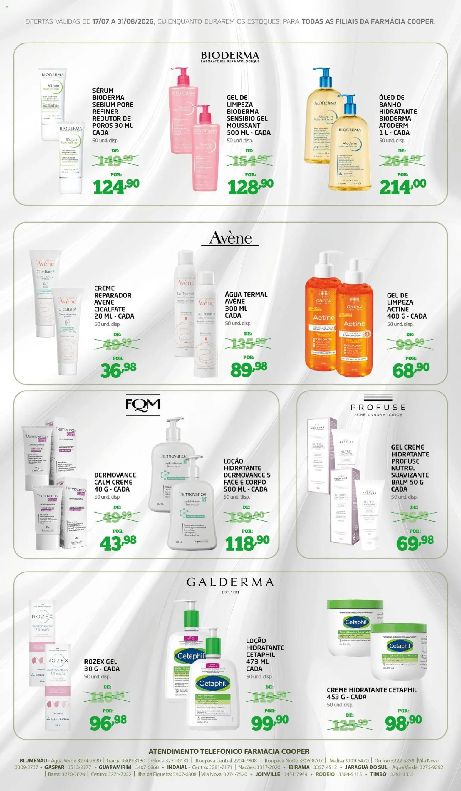 Cooper Folheto - válido de 17/07/2026 | Página: 2 | Produtos: Creme hidratante, Sérum, Gel de limpeza, Creme