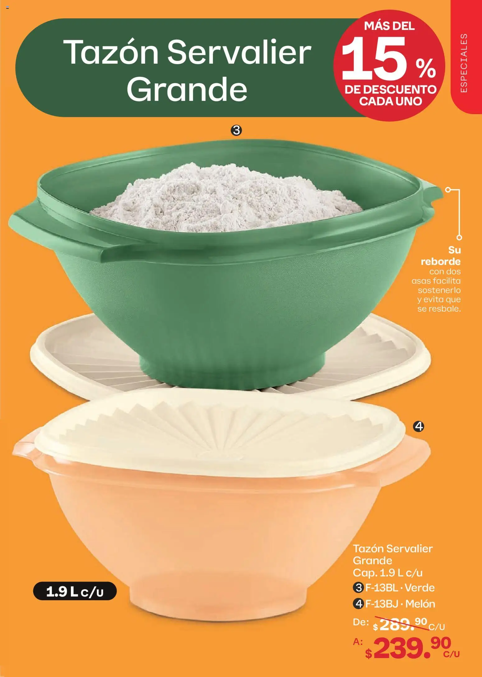 Nuevas ofertas de Tupperware válidas en toda la República Mexicana desde el 07/09/2026. ¡Encuentra las mejores ofertas en Tupperware catálogo! | Página: 33 | Productos: Melón