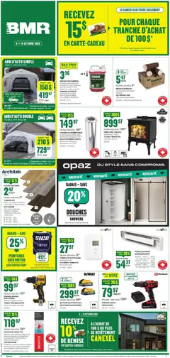Preview of BMR weekly flyer / circulaire from shop BMR valid from Oct 8, 2026