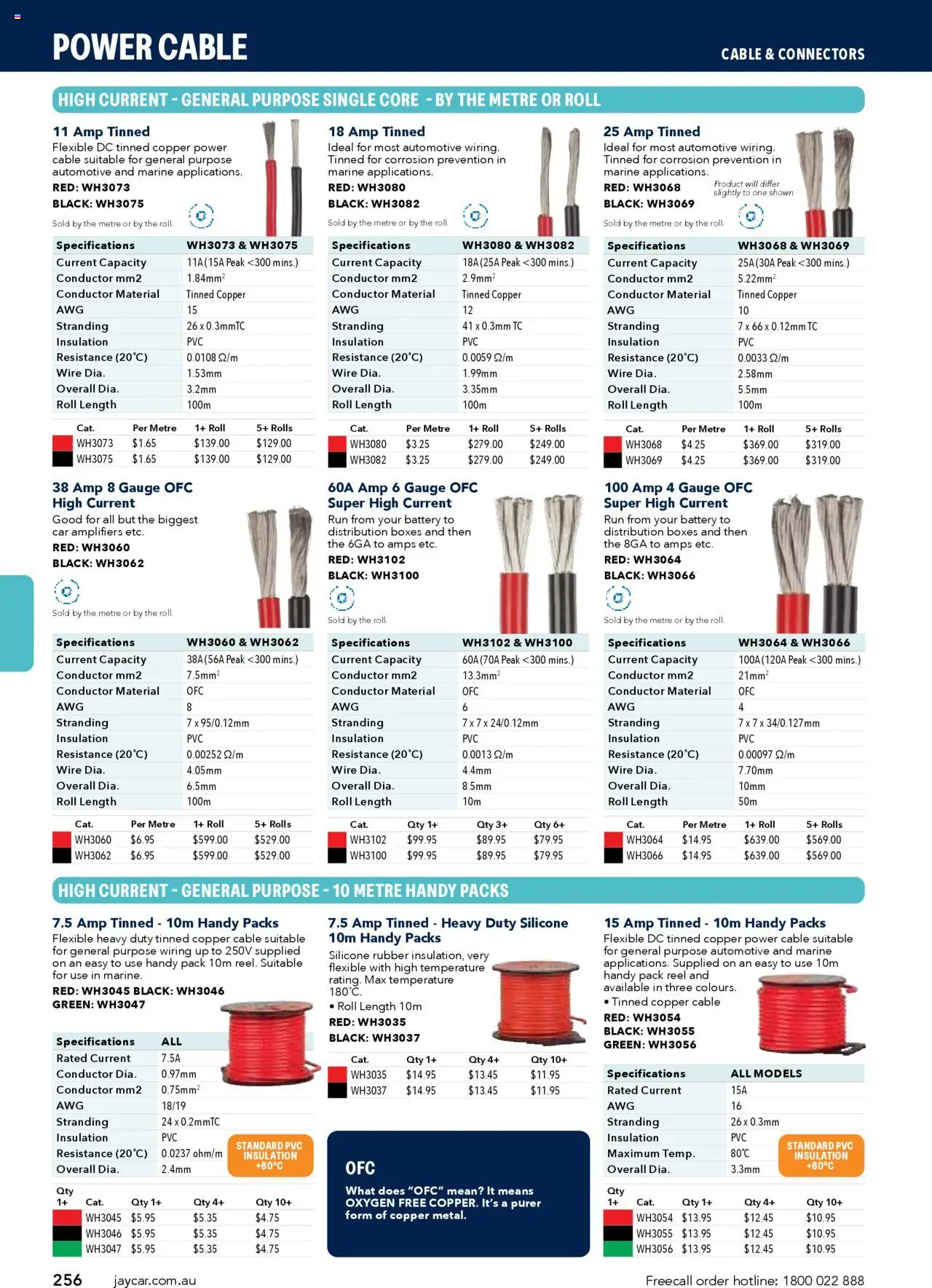 Jaycar catalogue - valid from 09/07/2025 | Page: 256 | Products: Battery, Cable