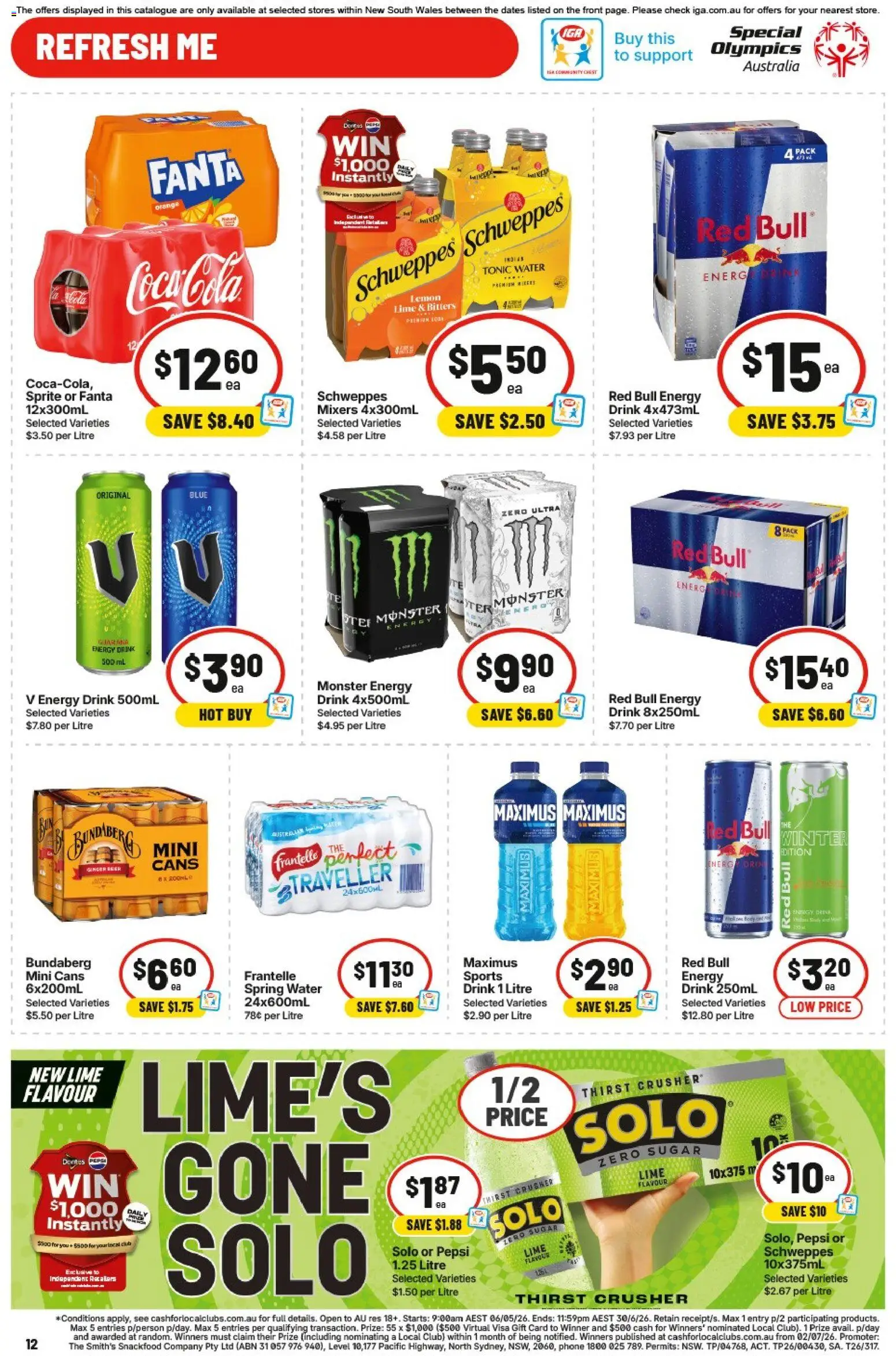 IGA catalogue - valid from 13.05.2026 | Page: 12 | Products: Milk, Butter, Raspberry, Bag