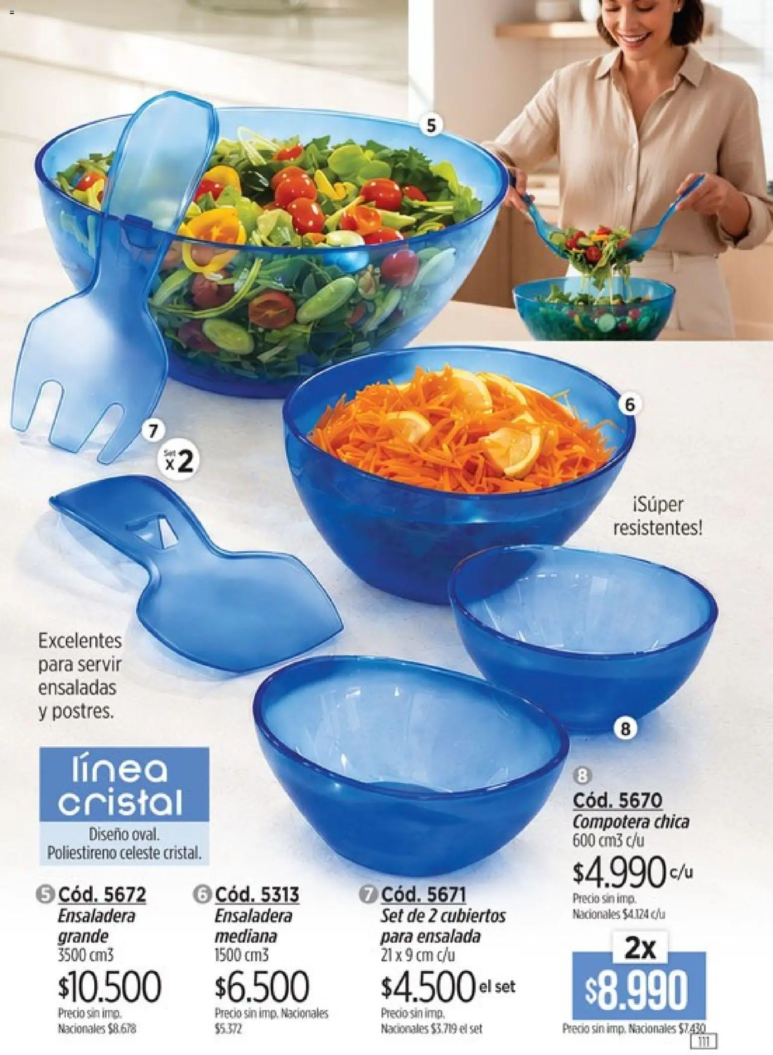 Catálogo Amodil Campaña 12 │ válido desde el 30/06/2026 | Página: 111 | Productos: Ensalada, Compotera, Ensaladera