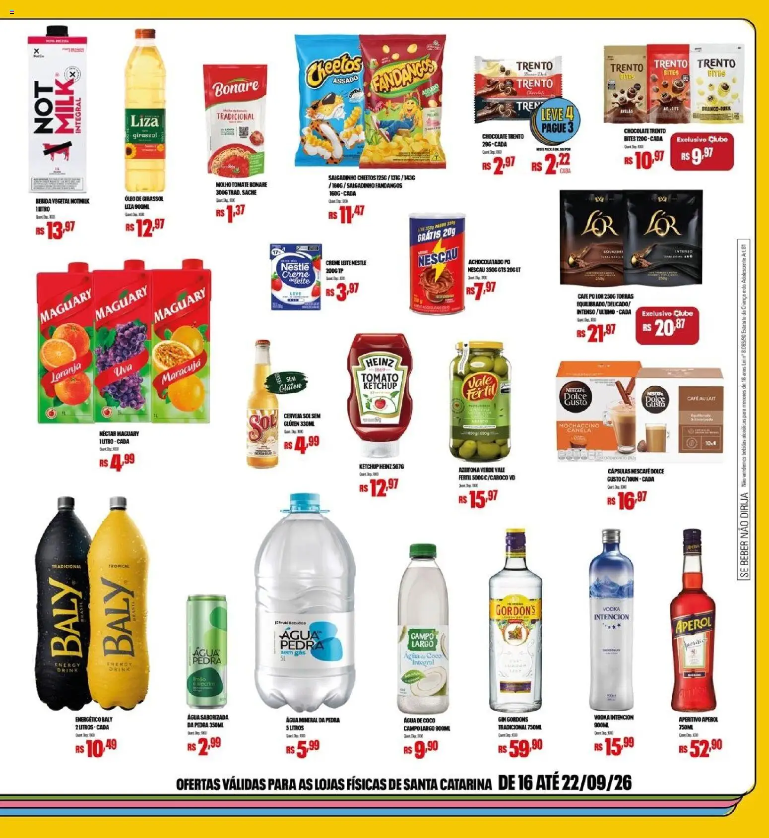 Bistek Supermercados Folheto - válido de 16/09/2026 | Página: 3 | Produtos: Café, Gin, Vodka, Óleo de girassol
