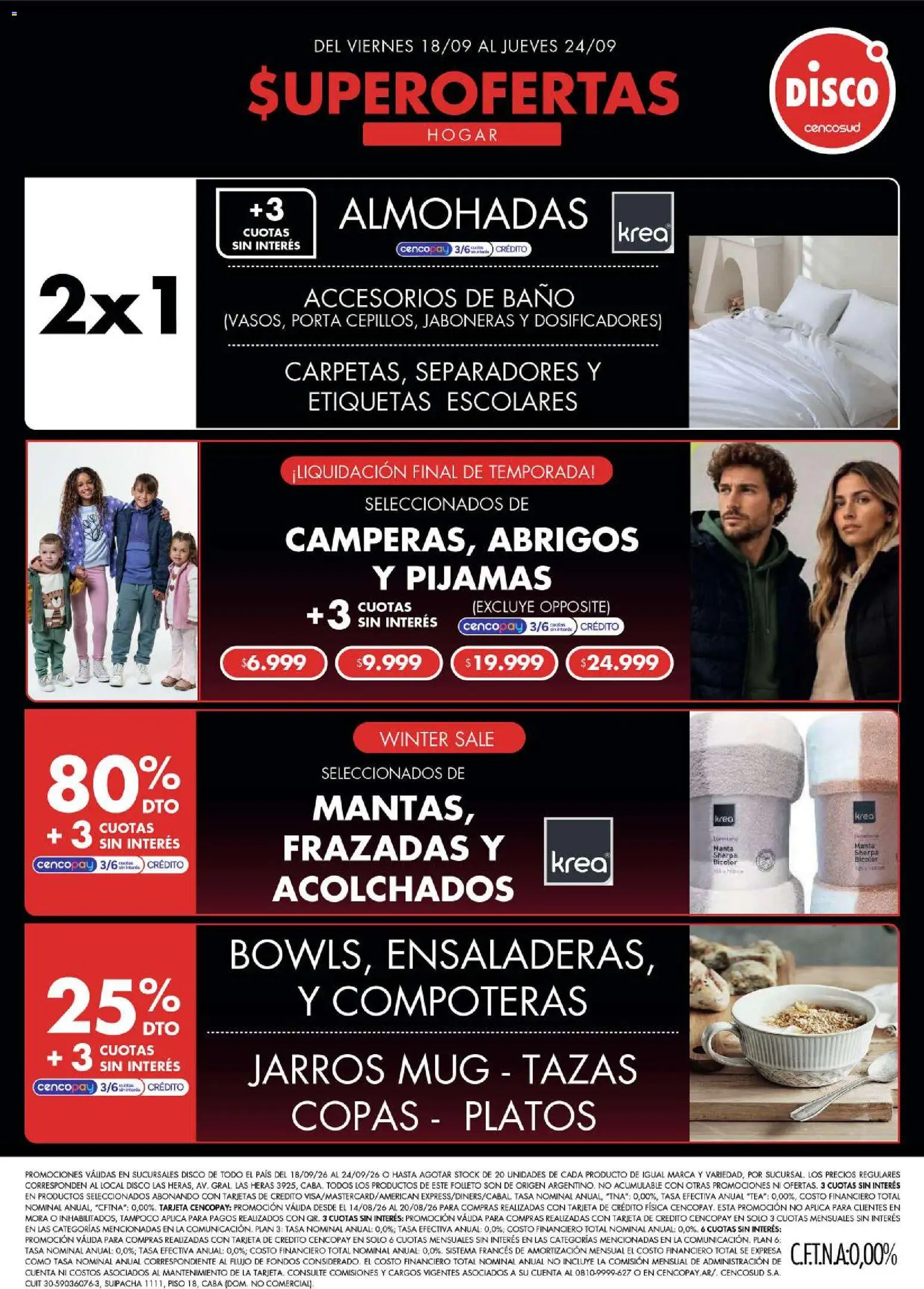Disco - Ofertas | Electro, T. Libre y más │ válido desde el 18/09/2026 | Página: 2 | Productos: Disco, Baño, Manta