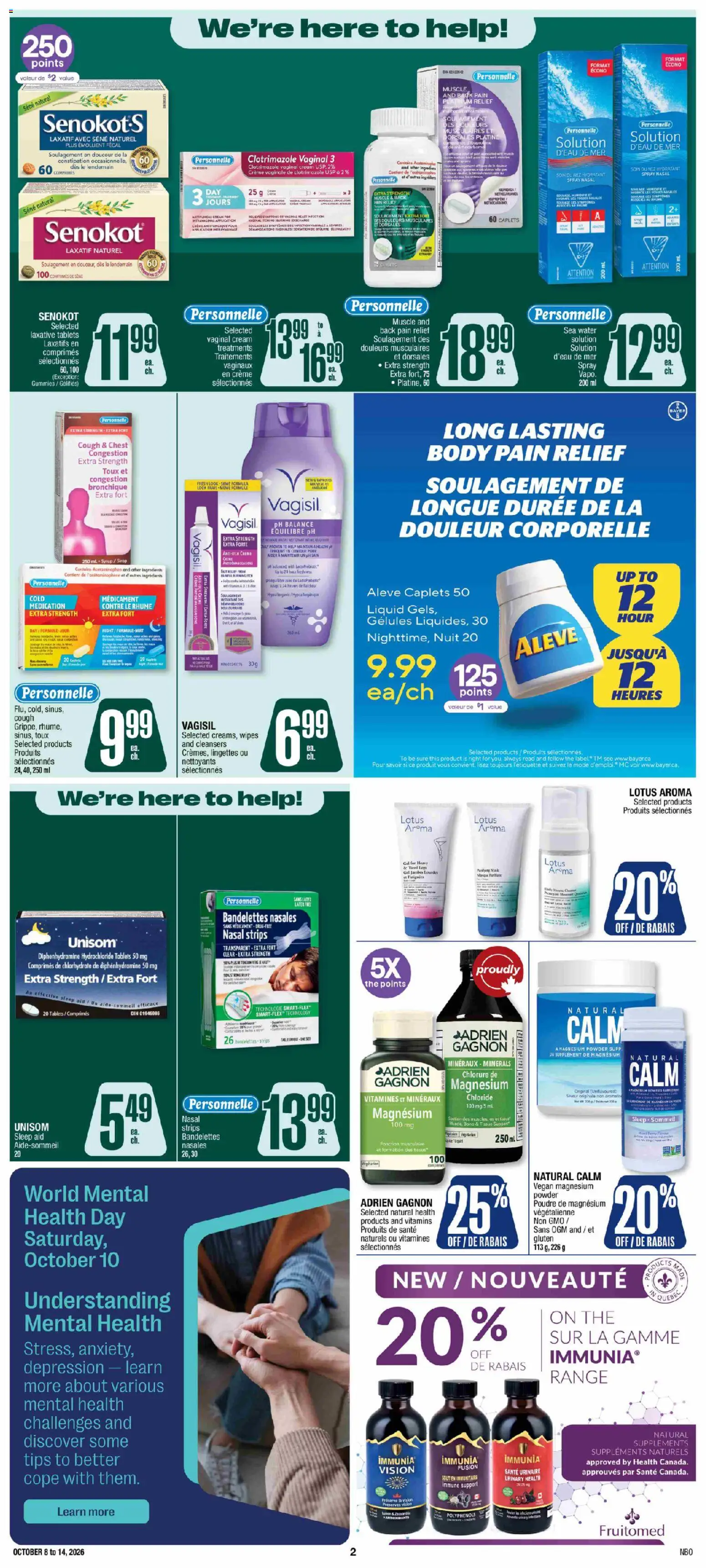 Jean Coutu flyer valid from Oct 8, 2026 | Page: 2