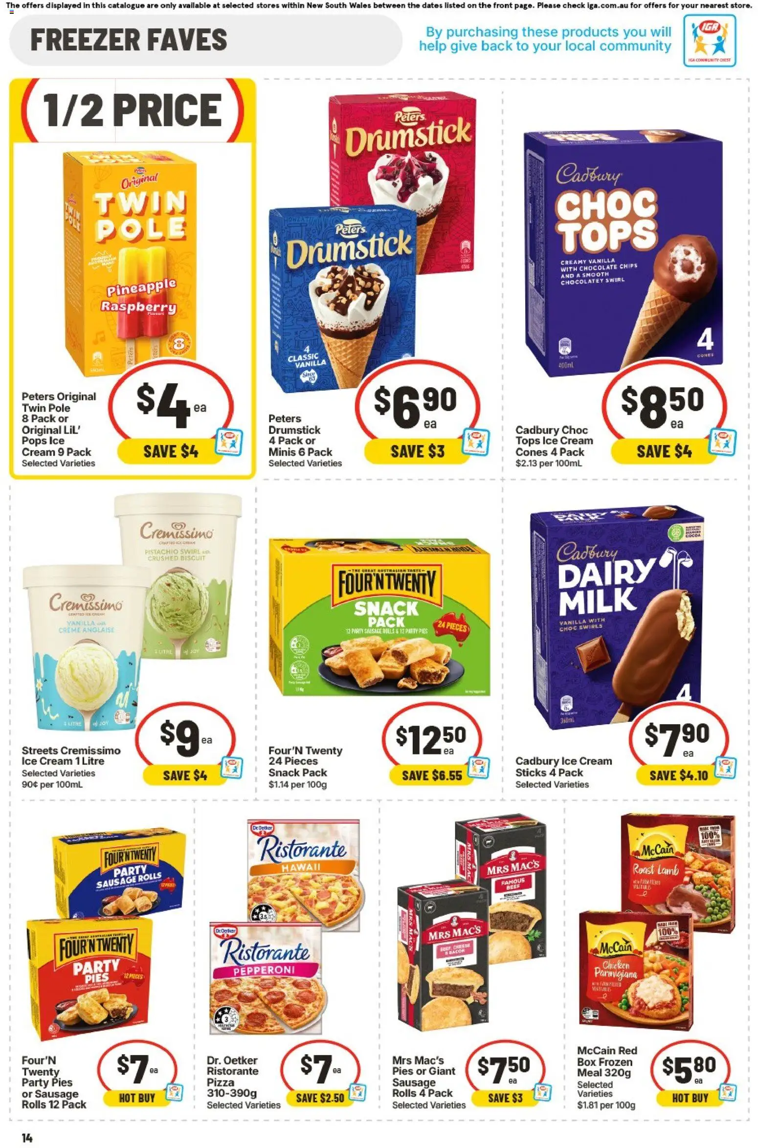 IGA catalogue - valid from 05/08/2026 | Page: 14 | Products: Box, Milk, Chocolate, Cream