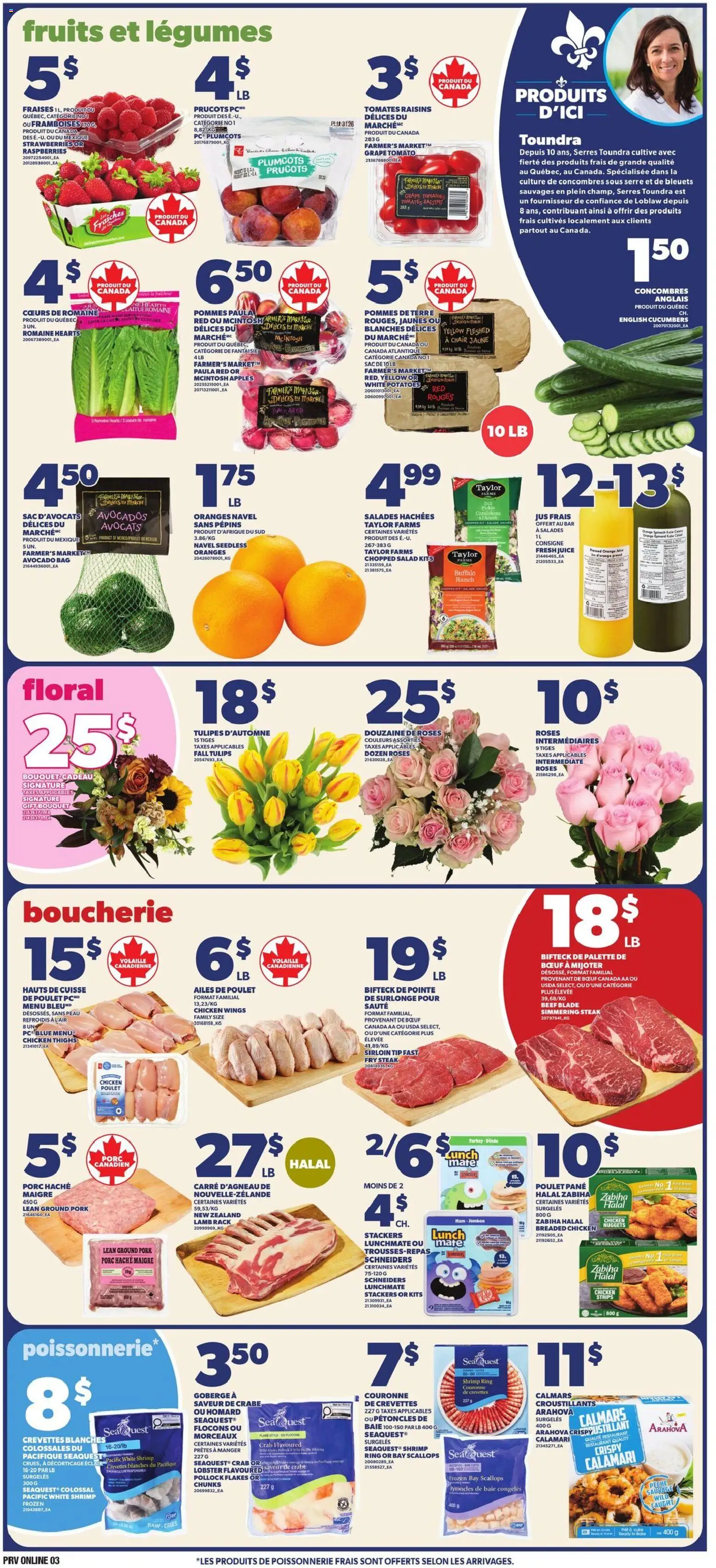 Provigo flyer valid from Sep 10, 2026 | Page: 4 | Products: PC, Raspberries, Legumes, Ham