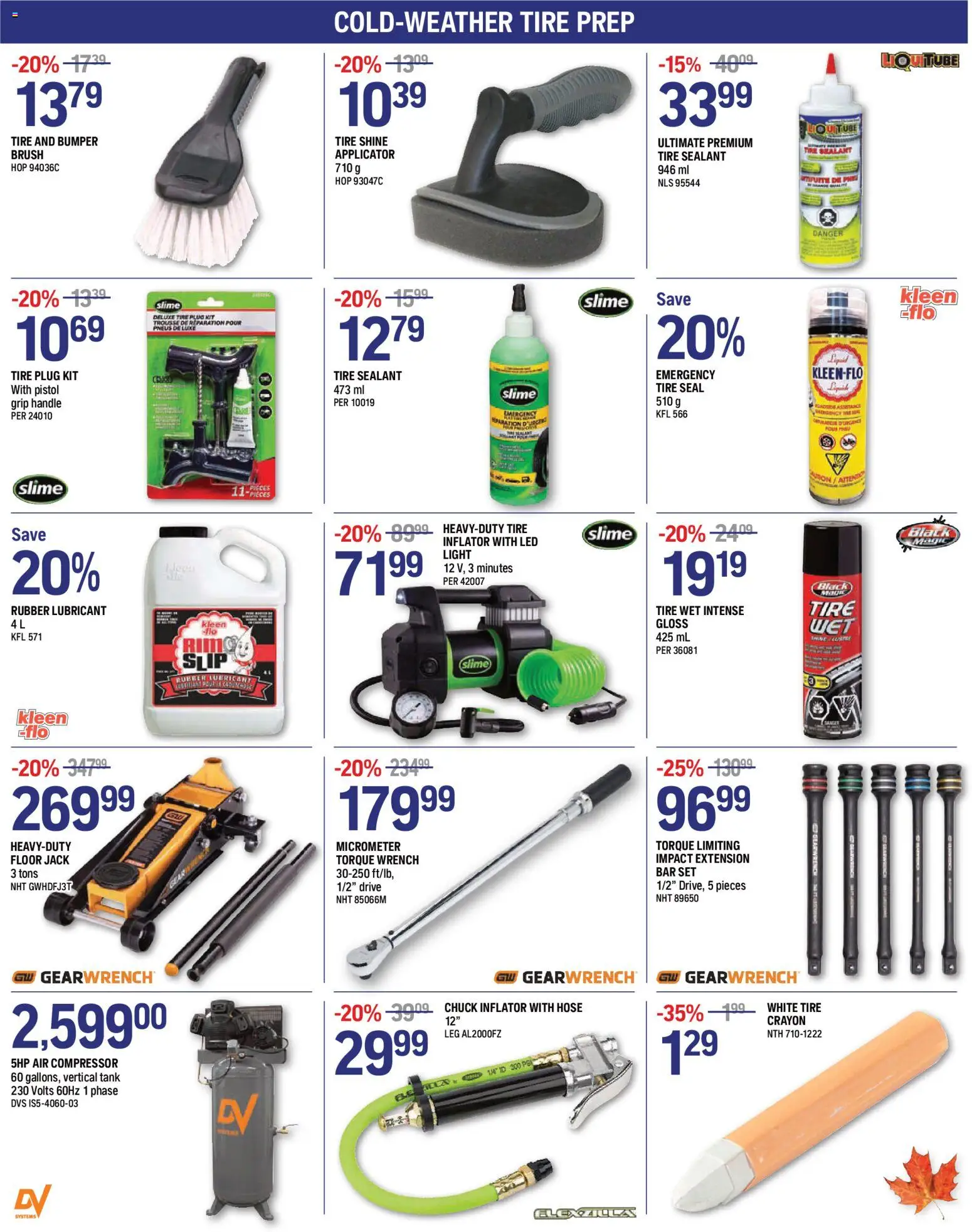 NAPA Auto Parts flyer valid from Oct 1, 2026 | Page: 3 | Products: Compressor, Lubricant, Brush, Air compressor