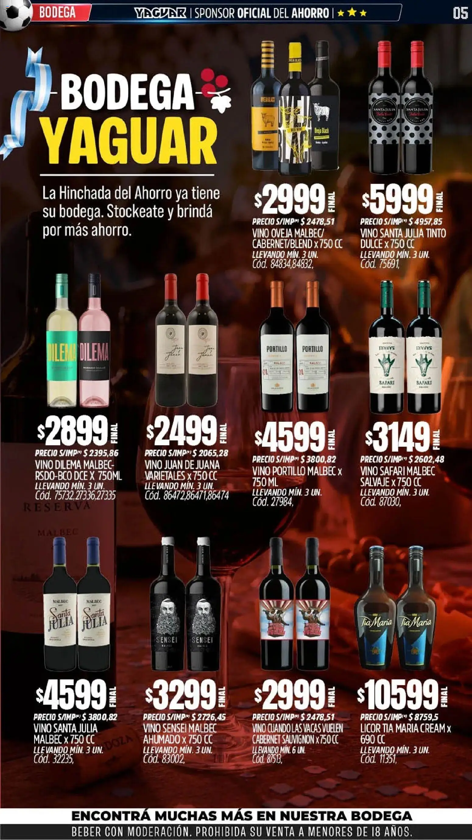 Yaguar - Oferta Semanal Chaco │ válido desde el 08.06.2026 | Página: 5 | Productos: Vino