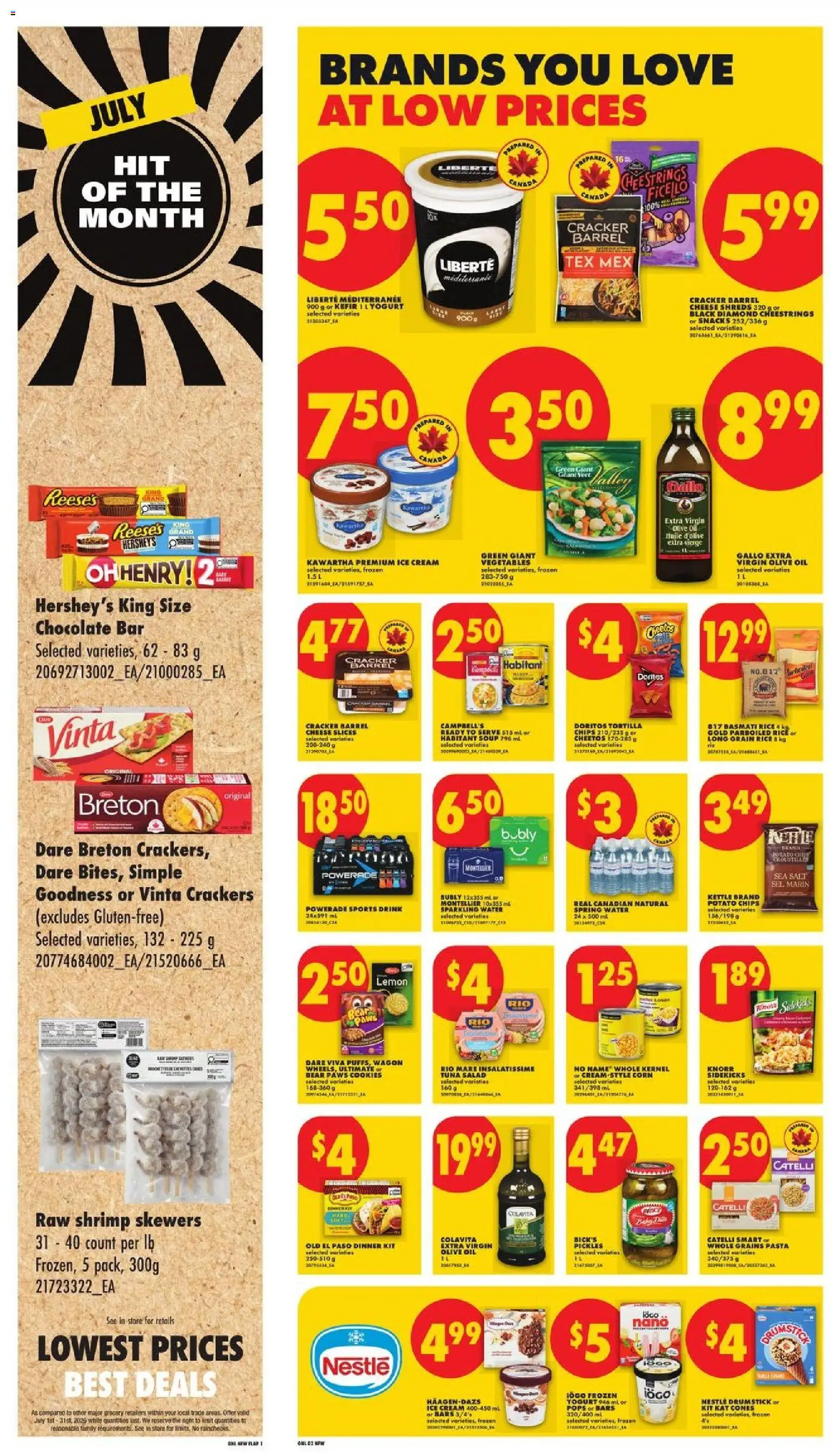 No Frills flyer valid from Jul 30, 2026 | Page: 6 | Products: Cookies, Ice cream, Salad, Yogurt