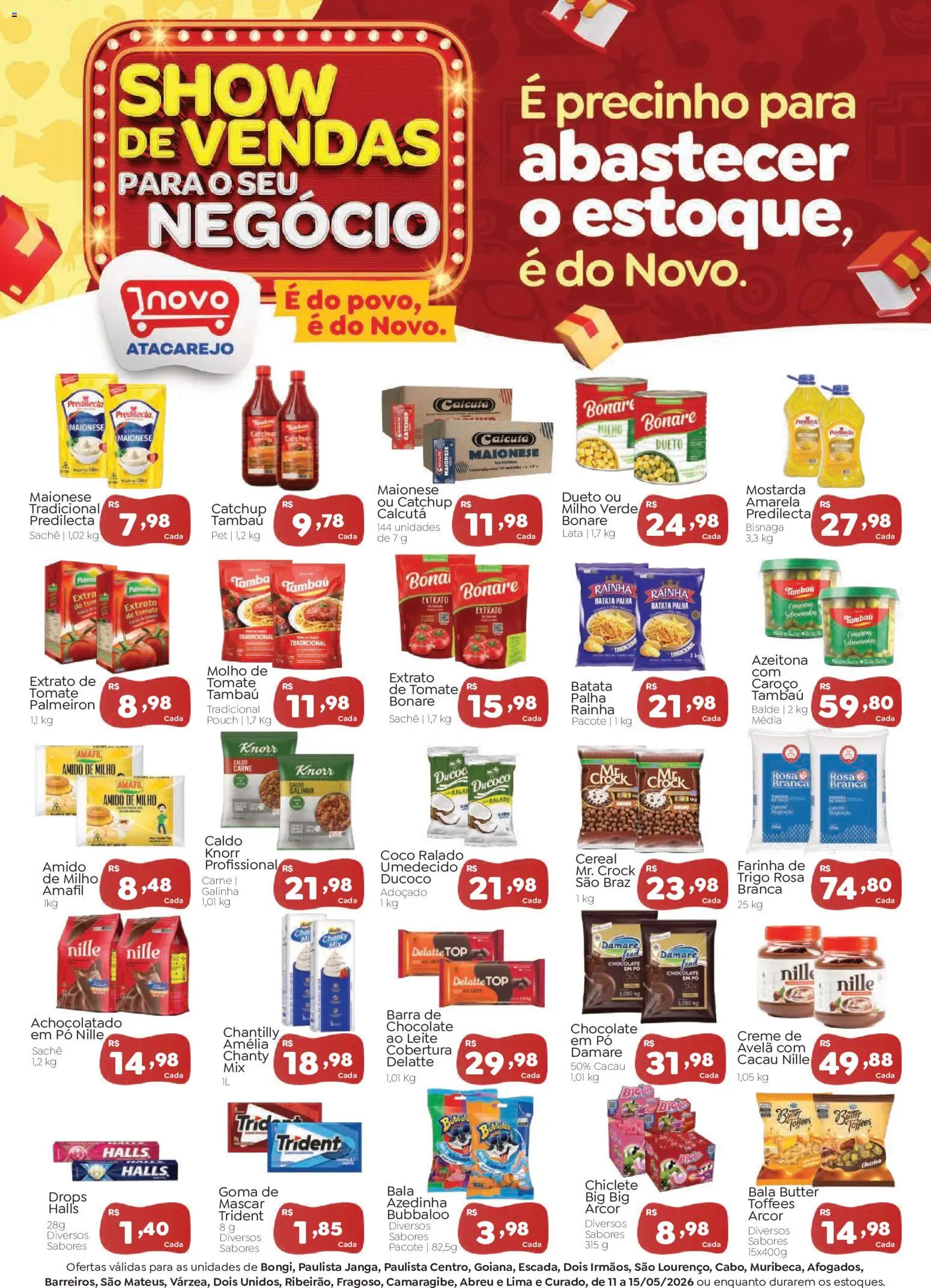 Novo Atacarejo Folheto - válido de 11.05.2026 | Página: 1