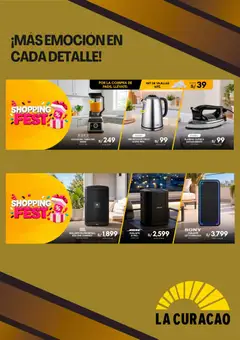 Vista previa de folleto La Curacao catálogo de la La Curacao válido desde 21/09/2026 | Página: 5 | Productos: Hervidor eléctrico, Parlante, Hervidor, Licuadora