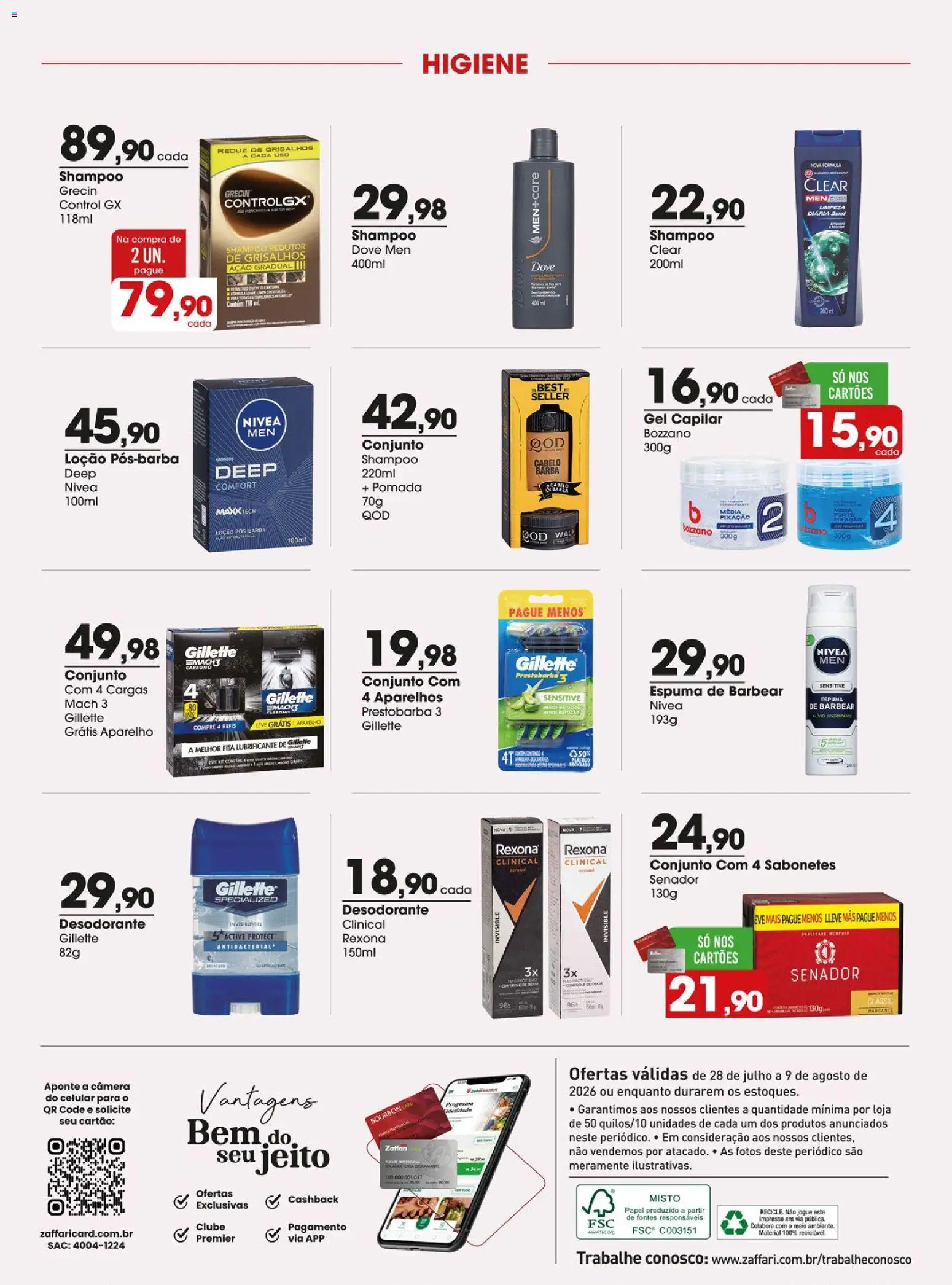 Zaffari Folheto - válido de 28/07/2026 | Página: 22 | Produtos: Shampoo, Celular, Bourbon, Rexona