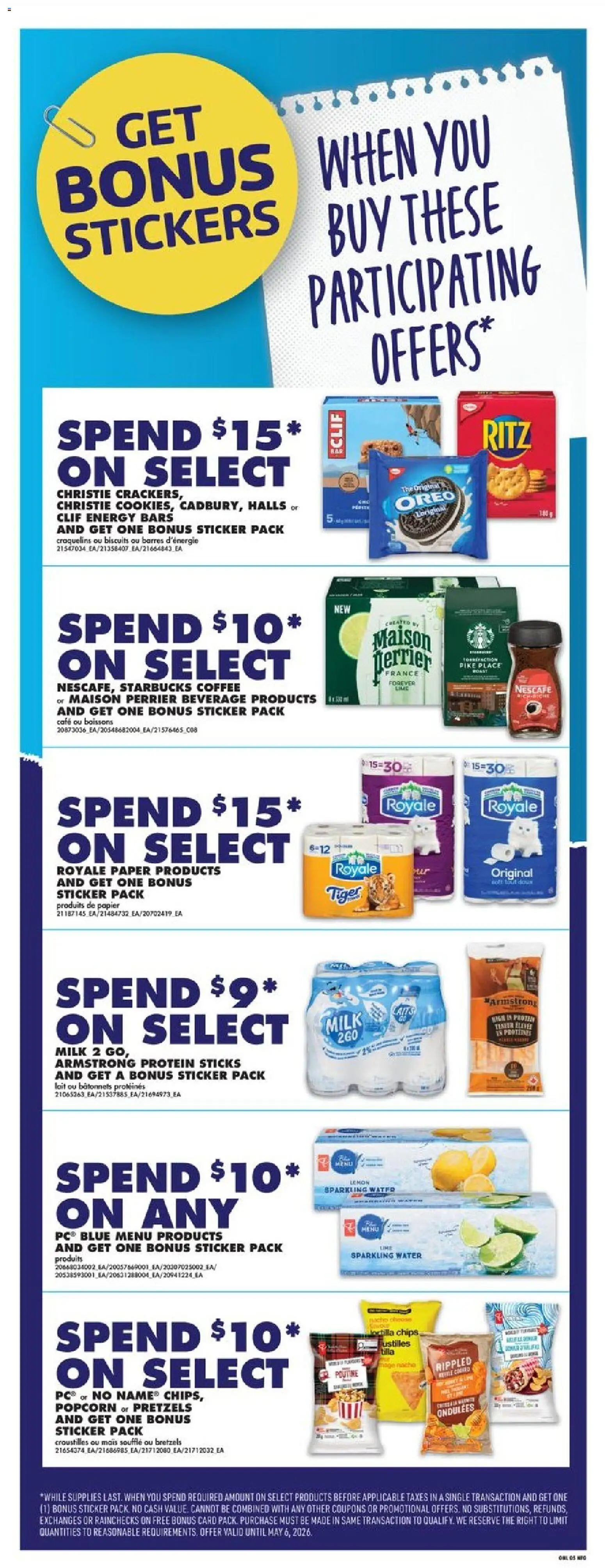 No Frills flyer valid from 09.04.2026 | Page: 11 | Products: Chips, Cookies, Milk, Coffee
