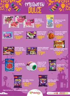 Vista previa de Soriana Híper - Halloween y Día de muertos, nuevo folleto de la tienda, válido en México a partir del 01/10/2026 | Página: 26 | Productos: Chocolate, Body, Dulce, Gomitas