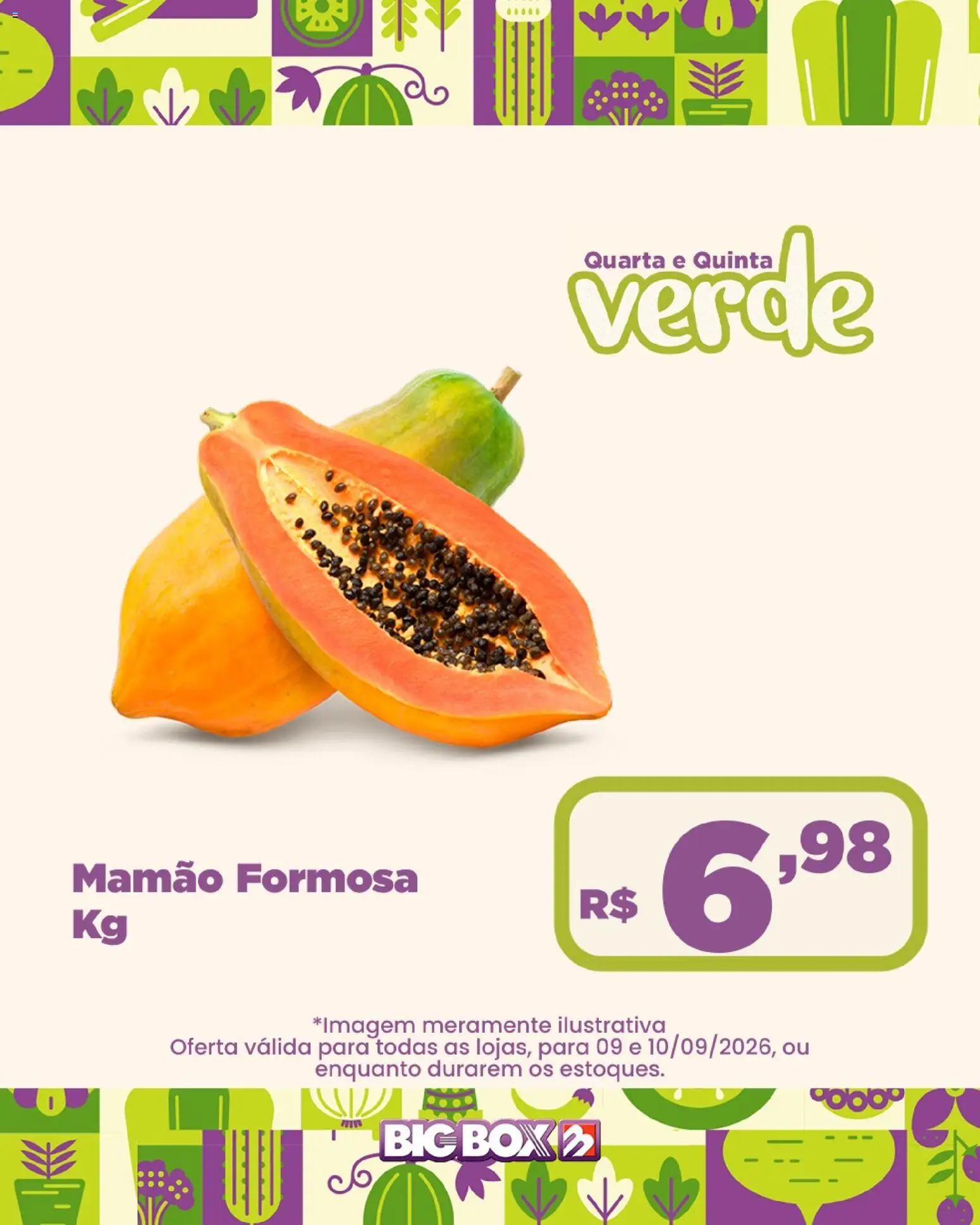 Big Box Folheto - válido de 09/09/2026 | Página: 7 | Produtos: Mamão