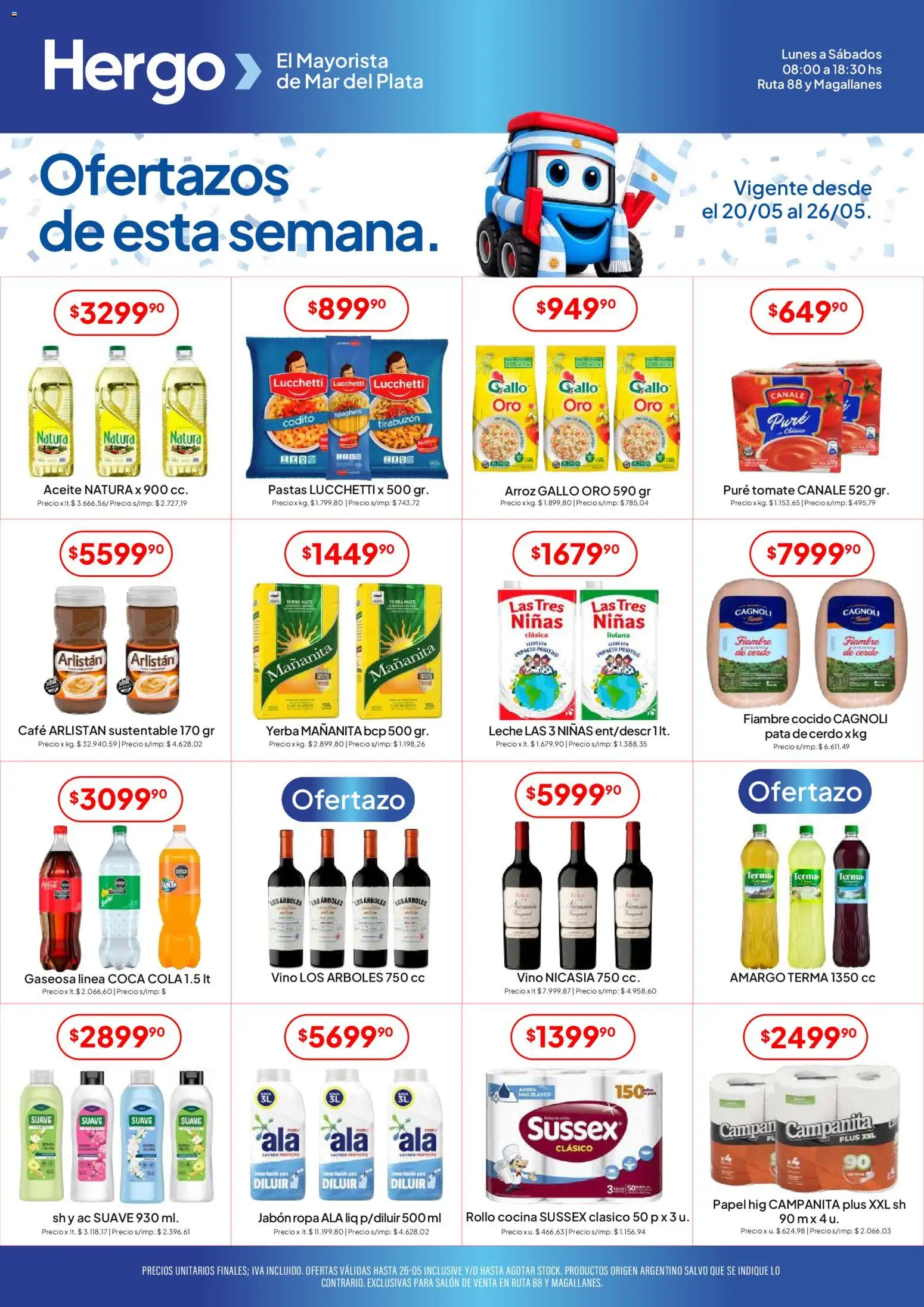 Hergo catálogo │ válido desde el 20.05.2026 | Página: 1 | Productos: Cocina, Gaseosa, Jabón, Cerdo