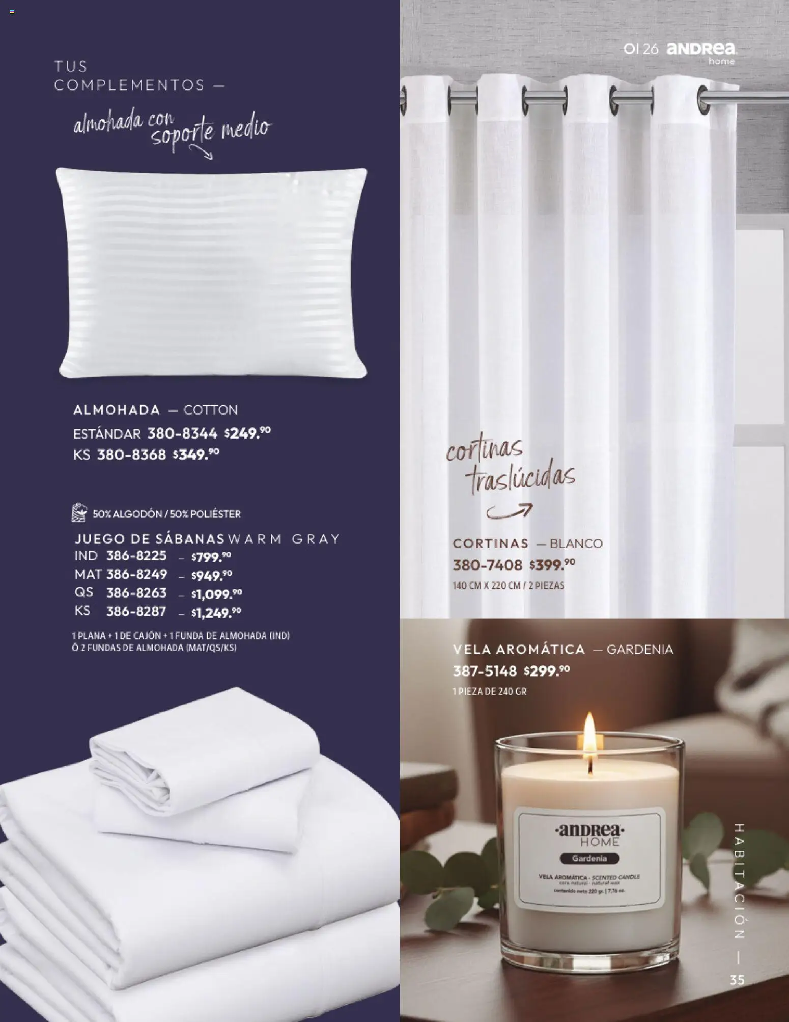 Nuevas ofertas de Andrea válidas en toda la República Mexicana desde el 01/09/2026. ¡Encuentra las mejores ofertas en Andrea catálogo Home! | Página: 35