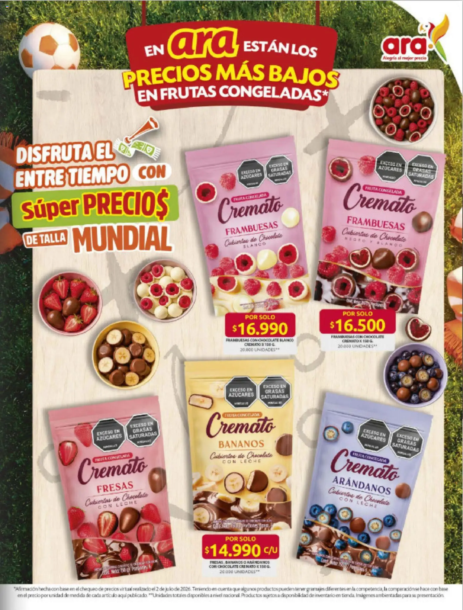 Ara revista - valida desde el 16/07/2026 | Página: 8 | Productos: Fresas, Arándanos, Suspensor, Leche