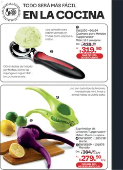 Vista previa de Tupperware catálogo, nuevo folleto de la tienda, válido en México a partir del 20.04.2026 | Página: 107 | Productos: Semillas, Mandarinas, Cocina, Cuchara
