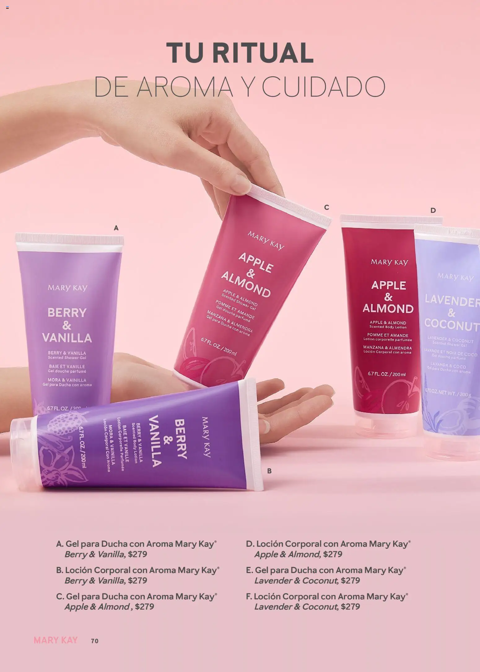 Nuevas ofertas de Mary Kay válidas en toda la República Mexicana desde el 01.04.2026. ¡Encuentra las mejores ofertas en Catálogo Mary Kay Abril 2026! | Página: 70 | Productos: Manzana, Loción, Almendra, Body