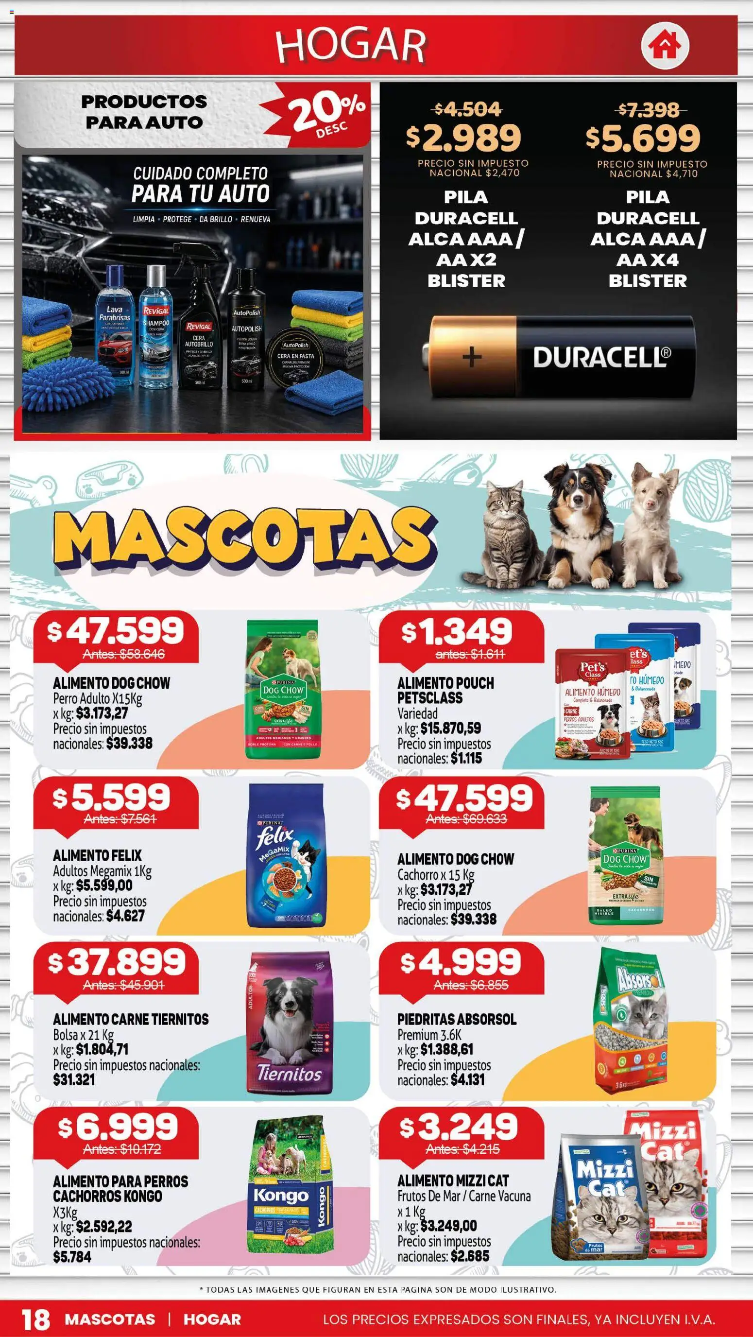 Makro ofertas │ válido desde el 06/08/2026 | Página: 18 | Productos: Pila, Bolsa, Shampoo, Carne