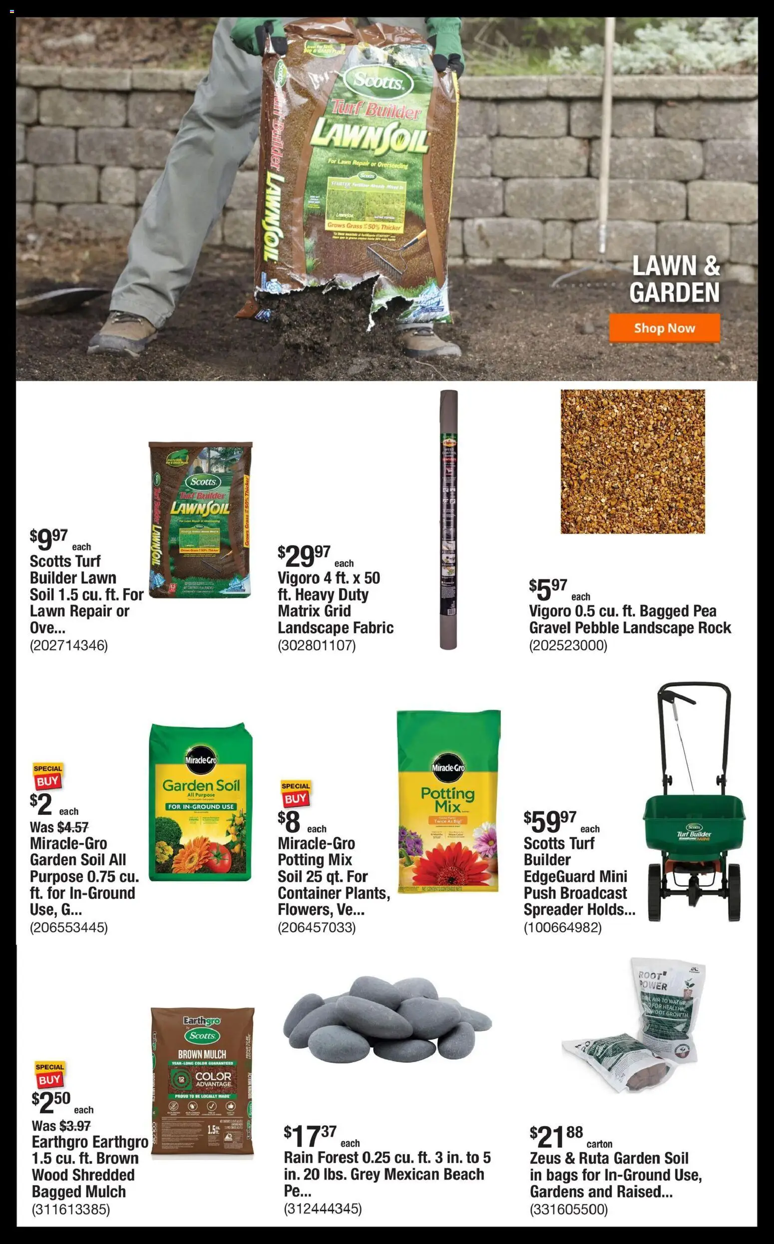 Home Depot Shop Pro Ad - CA - valid from 18.05.2026 | Page: 2 | Products: Water, Starter, Pea