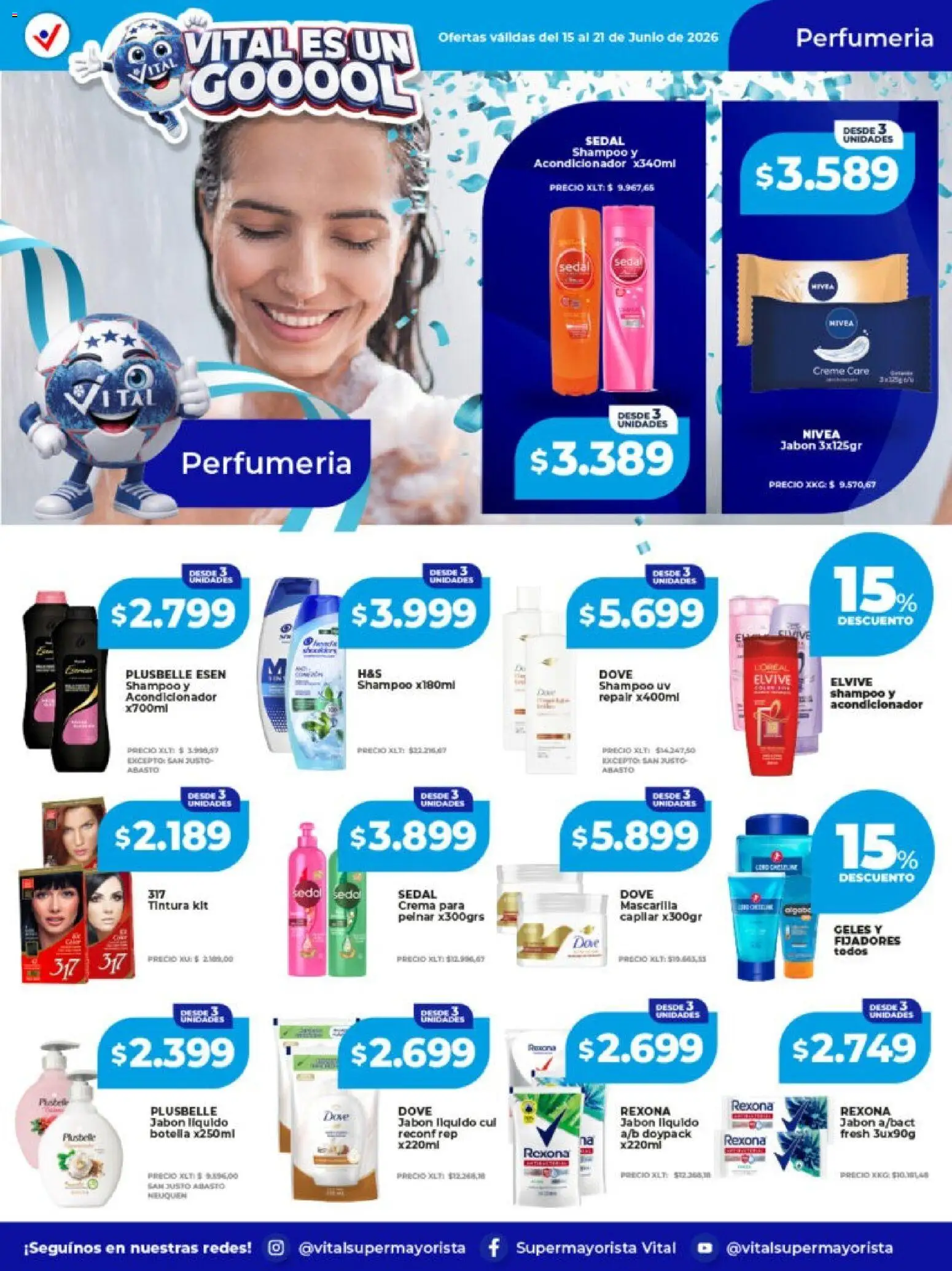 Vital - Ofertas │ válido desde el 15.06.2026 | Página: 2 | Productos: Mascarilla, Tintura, Acondicionador, Crema