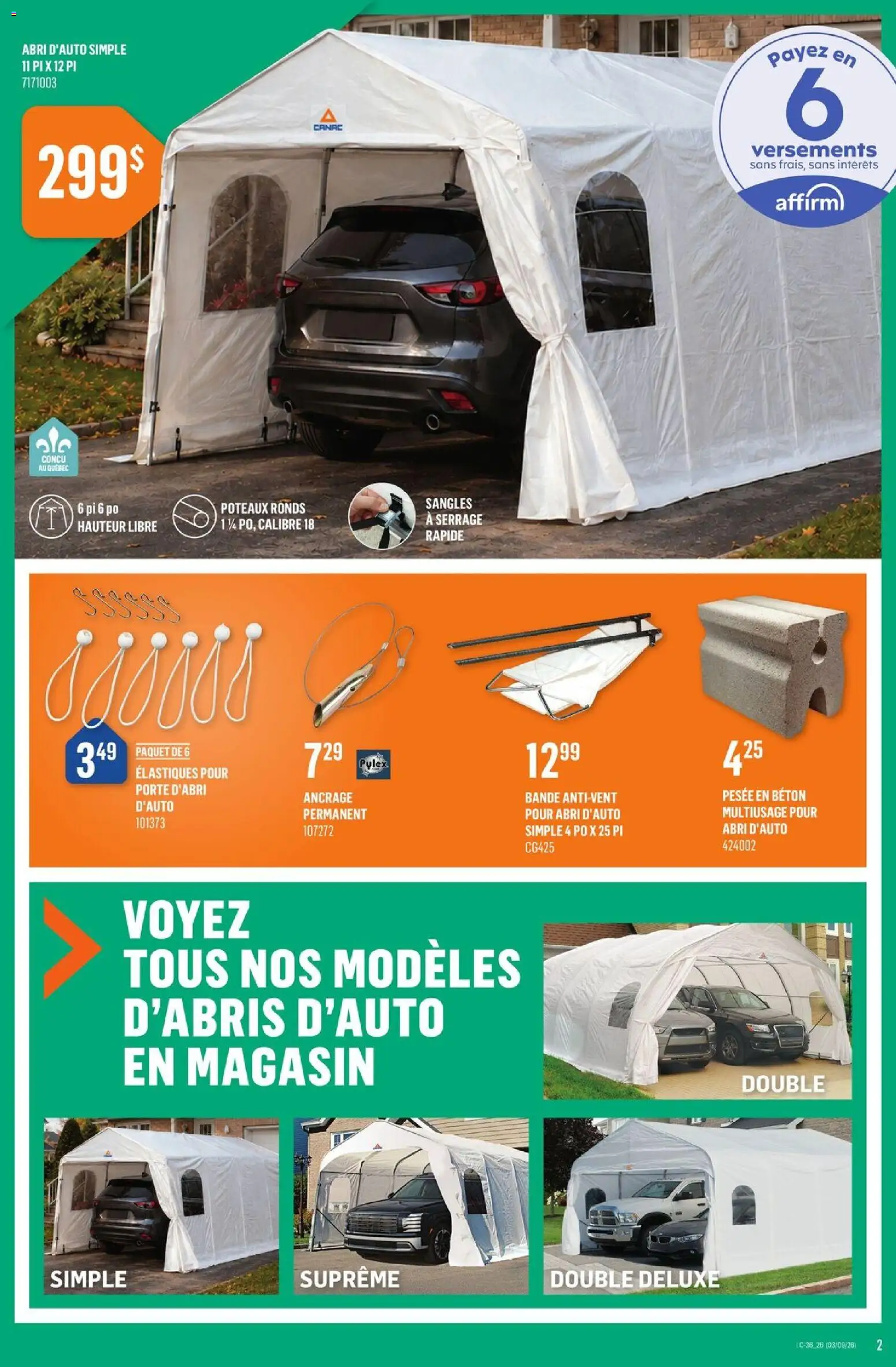 Canac flyer valid from Sep 3, 2026 | Page: 3