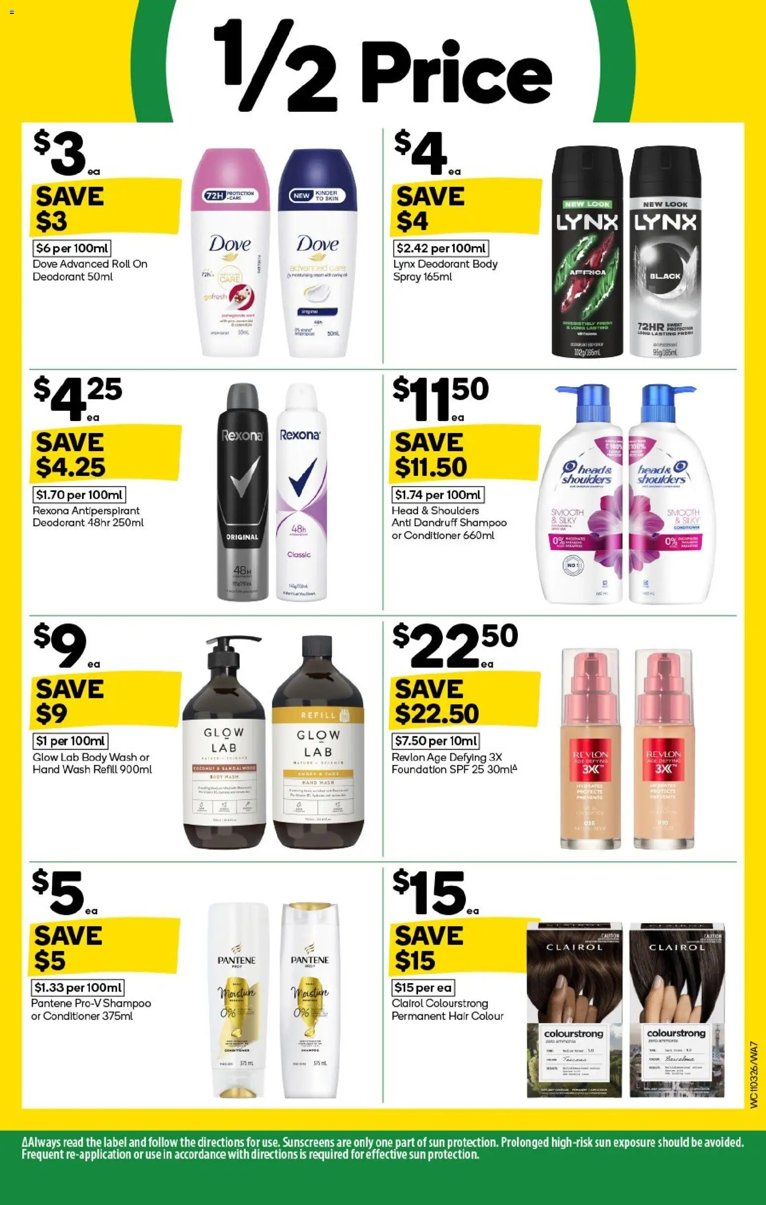 Woolworths catalogue - valid from 11.03.2026 | Page: 7 | Products: Hair colour, Deodorant, Foundation, Hand wash