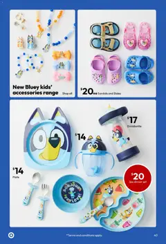 Preview of Target Big Brand Toy Sale - valid from 17/09/2026 | Page: 40 | Products: Dinner set, Slides, Accessories, Sandals