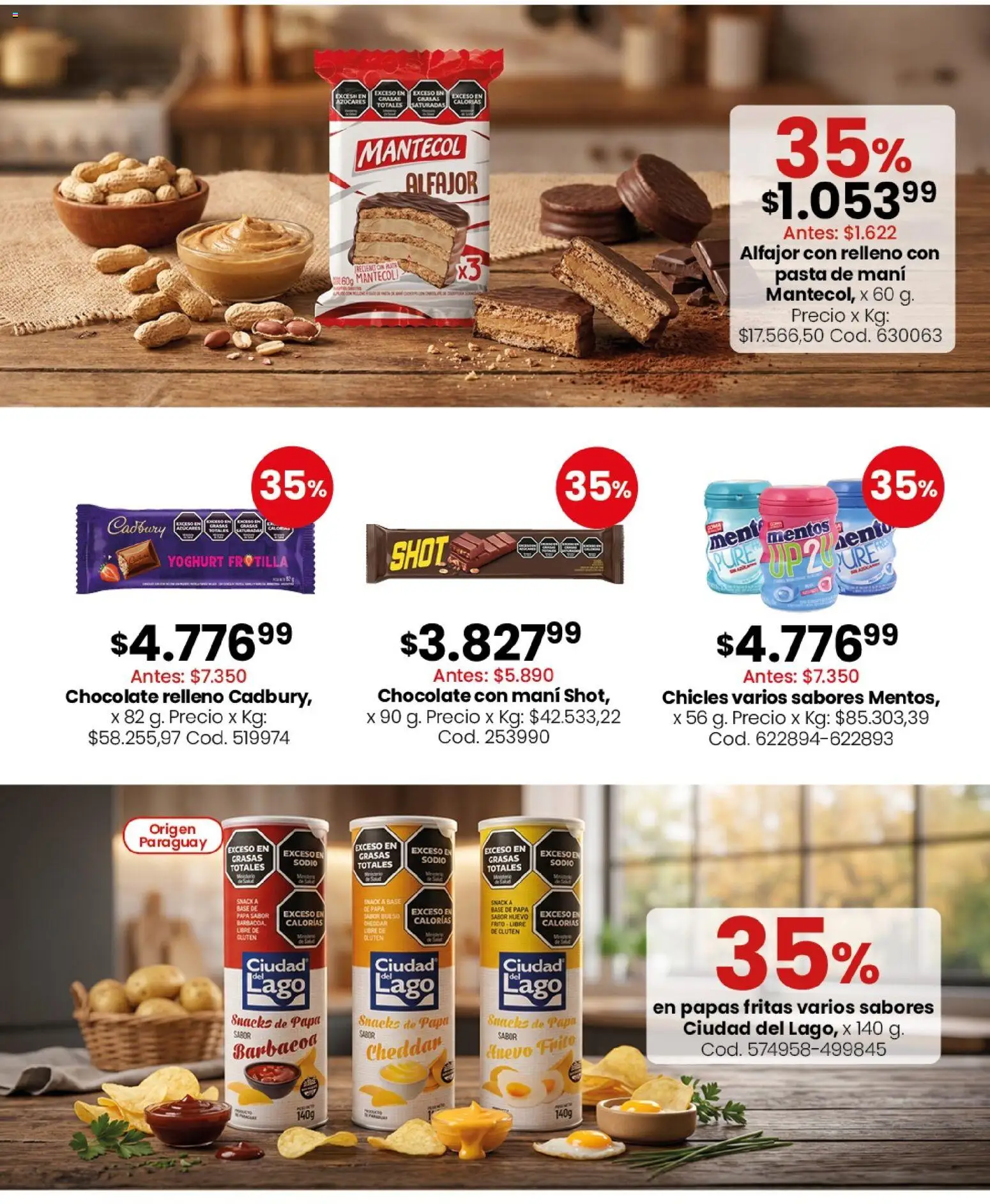 Coto - Almacén y bebidas │ válido desde el 14/09/2026 | Página: 6 | Productos: Chicles, Papas, Huevo, Papas fritas