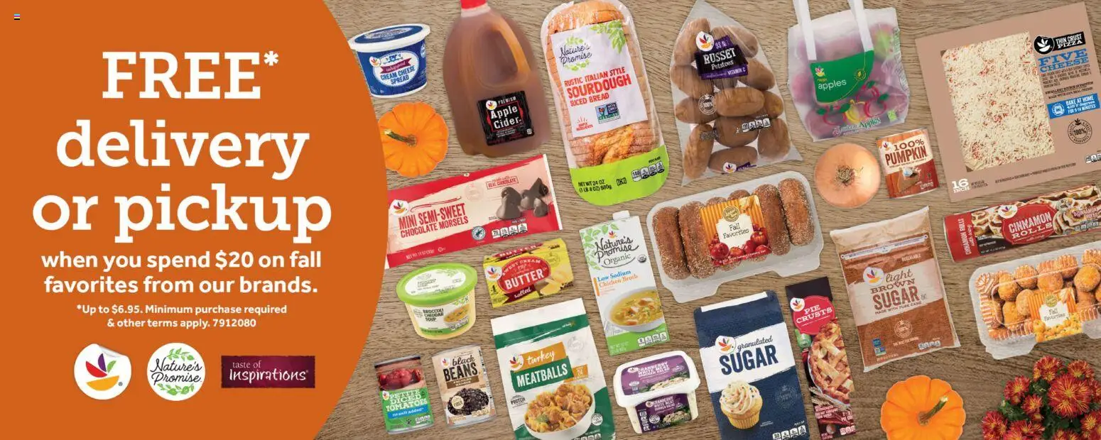 Stop & Shop Weekly Ad - valid from 09/25/2026 | Page: 7 | Products: Spread, Cream cheese, Chicken broth, Pumpkin