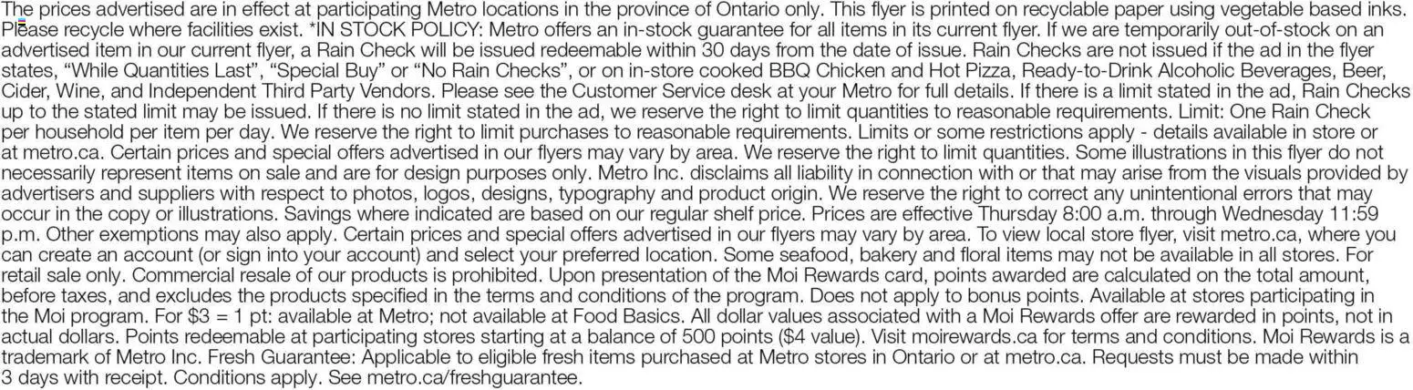 Metro flyer valid from Aug 6, 2026 | Page: 15 | Products: Bakery, Food, Shelf, Chicken
