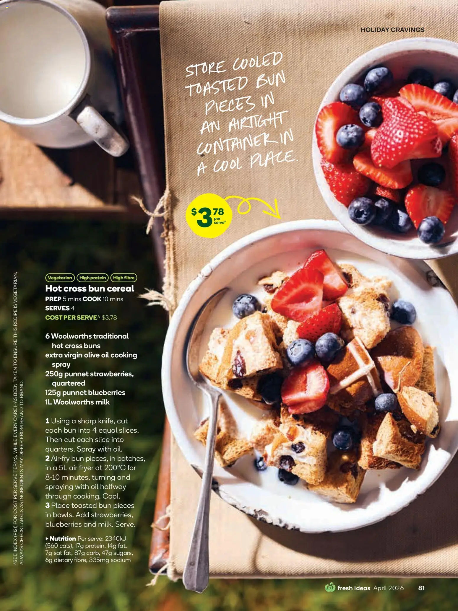 Woolworths catalogue - valid from 01.04.2026 | Page: 81 | Products: Oil, Cereal, Olive oil, Blueberries