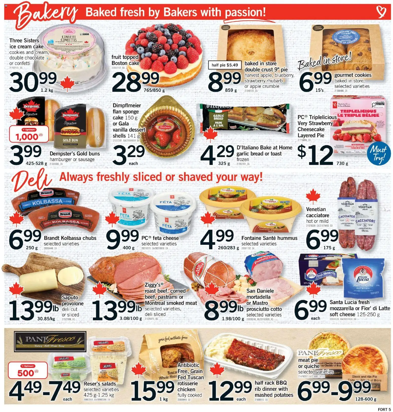 Fortinos flyer valid from 18.06.2026 | Page: 6 | Products: Turkey, Bakery, Sponge, Chicken