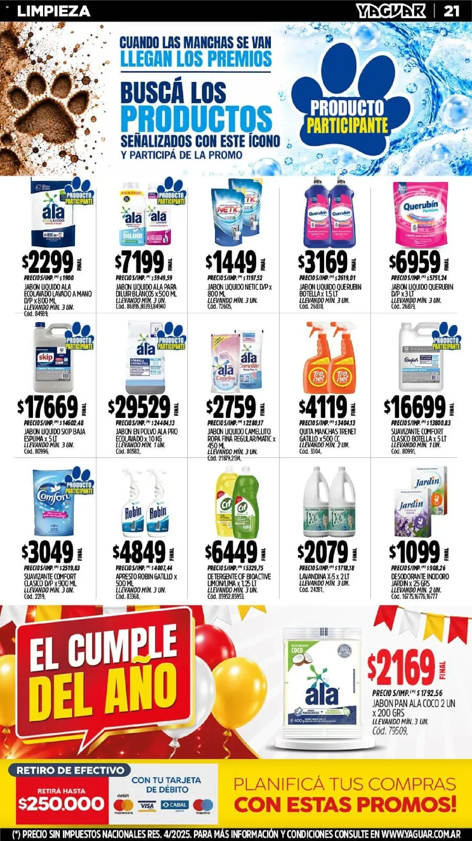 Yaguar - Oferta Semanal Chaco │ válido desde el 05/10/2026 | Página: 19