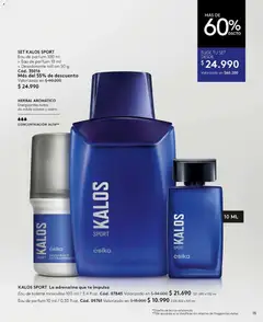 Catálogo Ésika Campaña 11 válido desde el 14.06.2026 | Página: 15 | Productos: Bolsa, Eau de toilette, Antitranspirante, Té