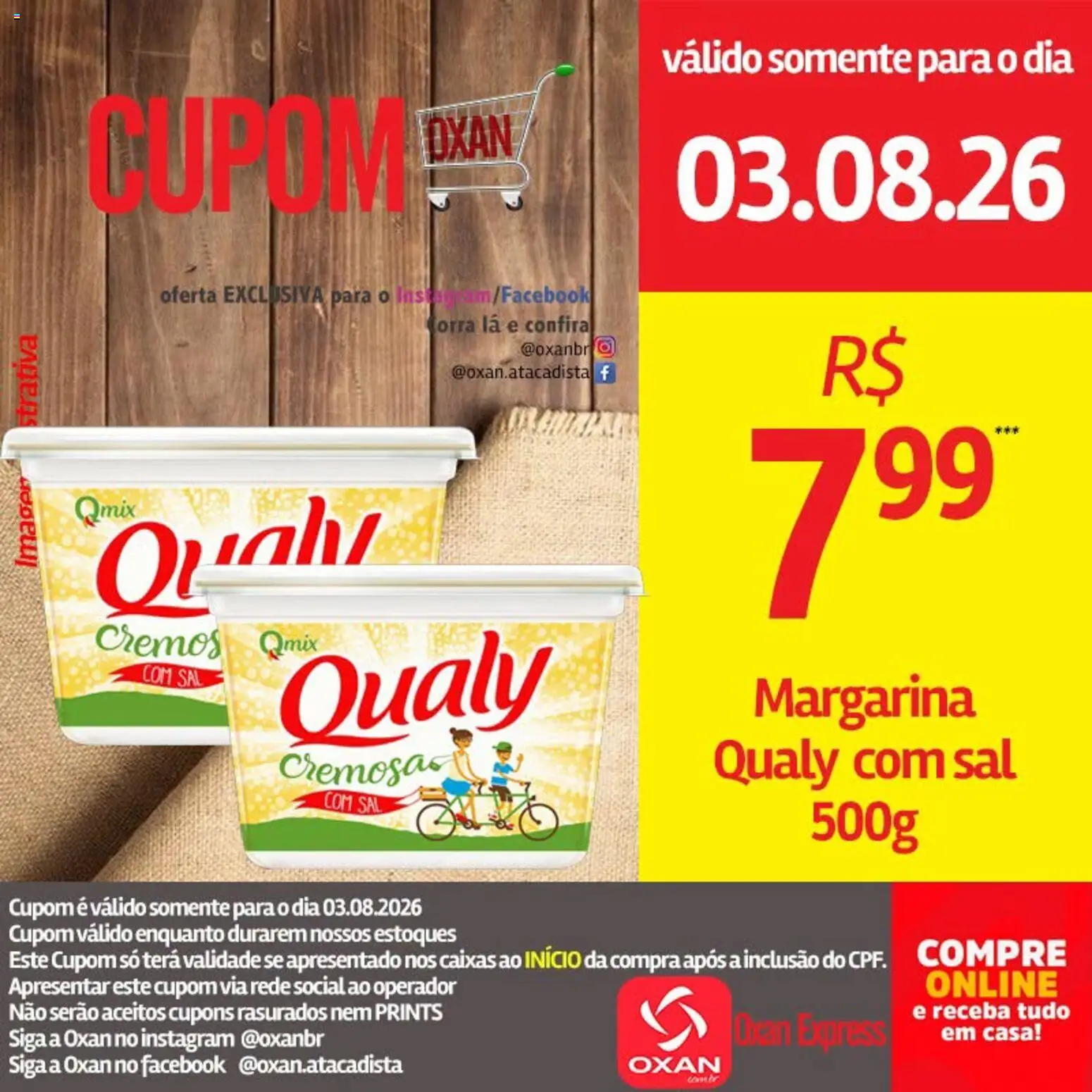 Oxan Atacadista Folheto - válido de 03/08/2026 | Página: 5 | Produtos: Sal, Margarina