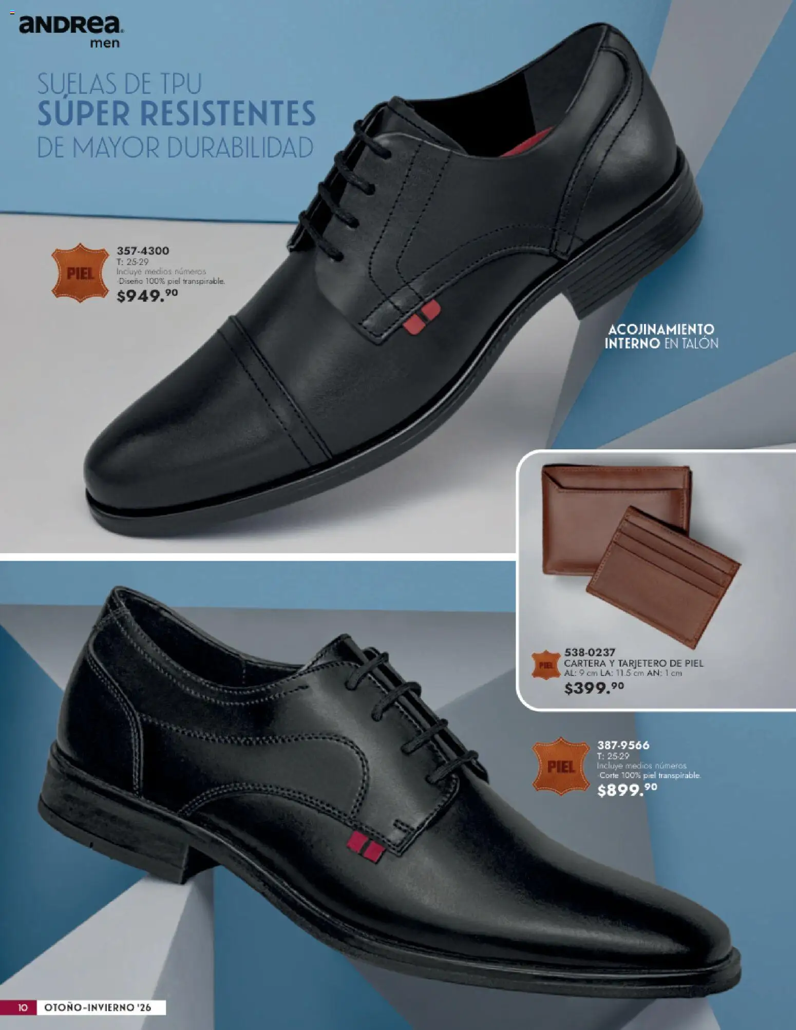 Nuevas ofertas de Andrea válidas en toda la República Mexicana desde el 23/08/2026. ¡Encuentra las mejores ofertas en Andrea catálogo Calzado Caballero! | Página: 10