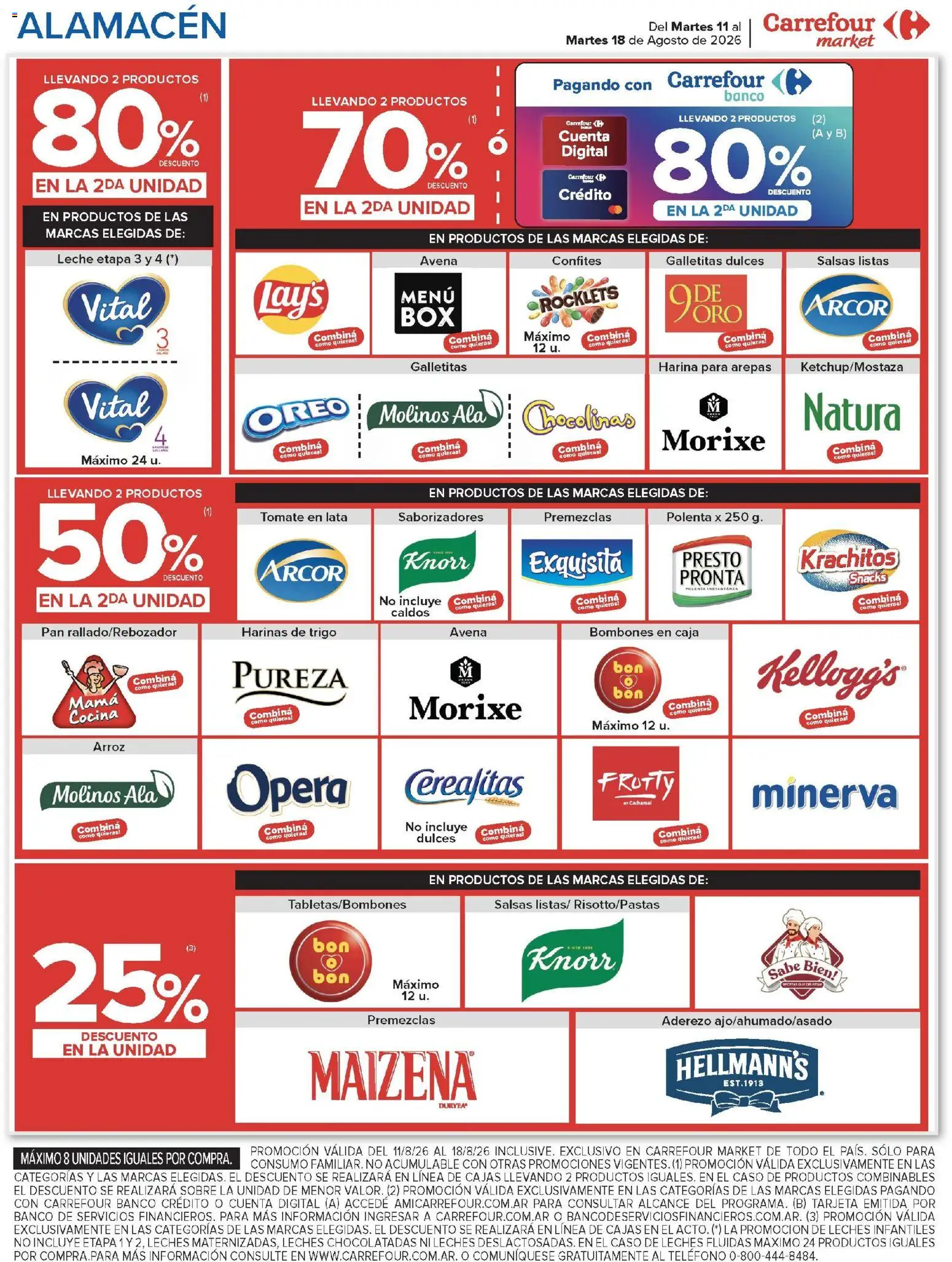 Carrefour Market catálogo │ válido desde el 11/08/2026 | Página: 4 | Productos: Cocina, Bombones, Dulces, Oreo