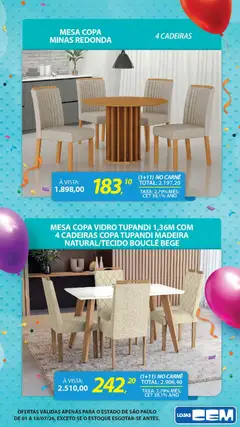 Lojas Cem - Ofertas atuais - Pré-Visualização do folheto da loja Lojas Cem, válido de 01/07/2026 | Página: 89 | Produtos: Mesa, Copa, Carne