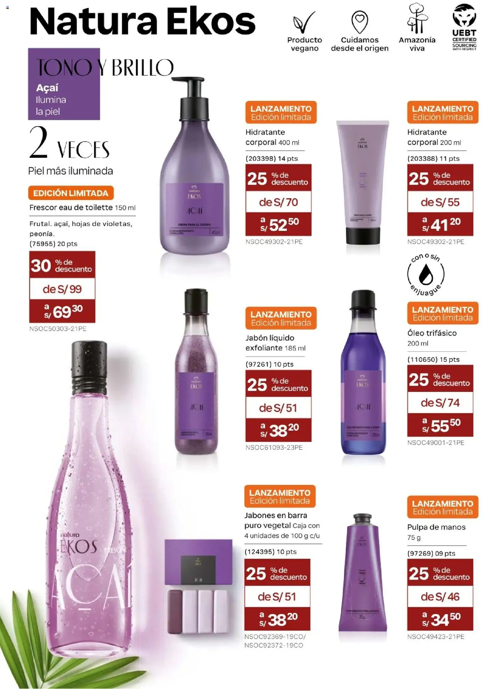 Catálogo Natura válido desde 05.05.2026 | Página: 115 | Productos: Exfoliante, Crema para el cuerpo, Caja, Crema