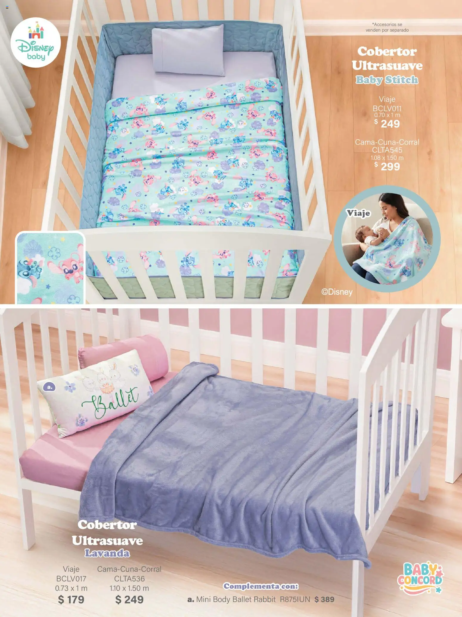 Nuevas ofertas de Colchas Concord válidas en toda la República Mexicana desde el 01/02/2026. ¡Encuentra las mejores ofertas en Colchas Concord catálogo Baby! | Página: 36 | Productos: Cobertor, Body