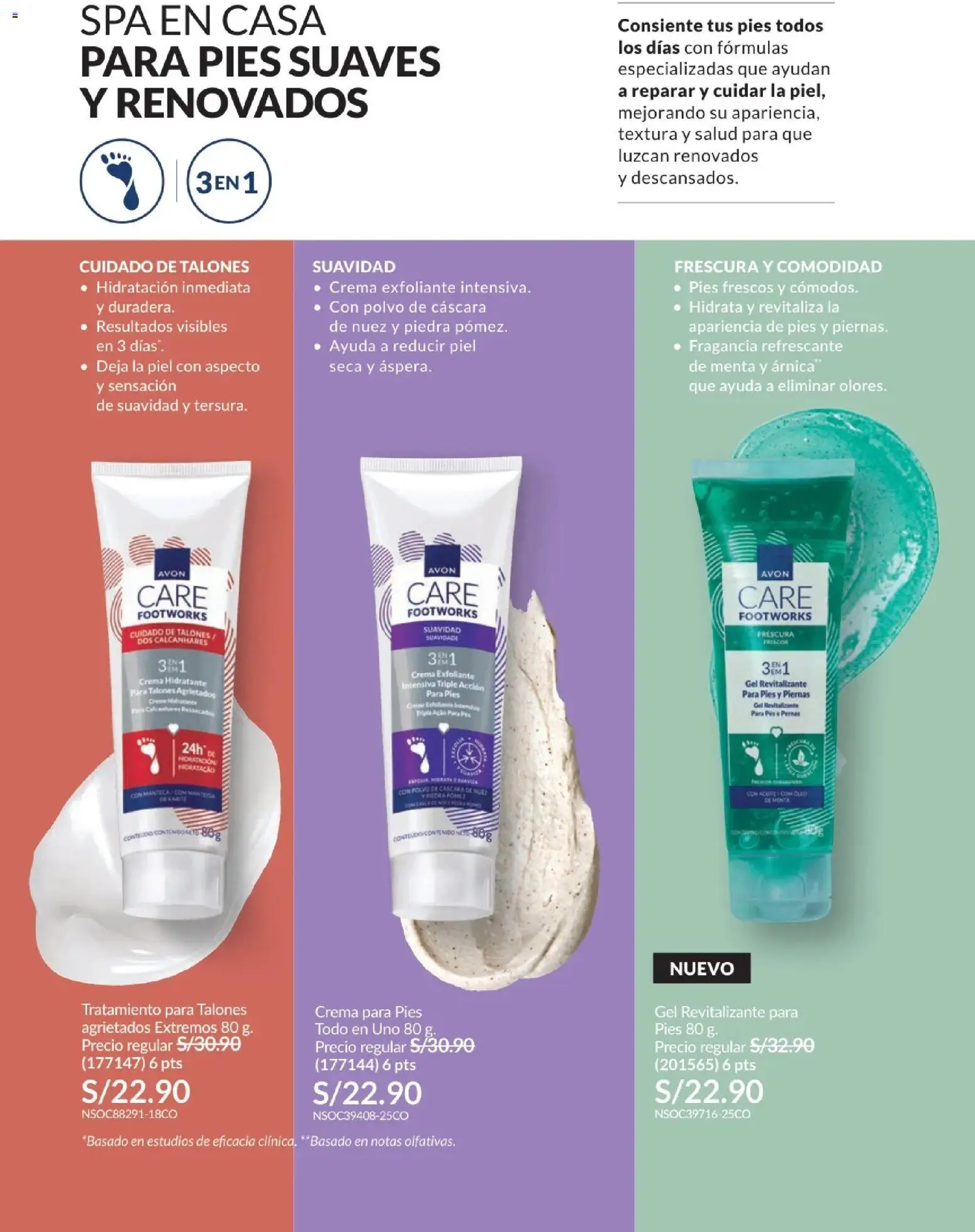 Catálogo Avon válido desde 21/04/2026 | Página: 157 | Productos: Exfoliante, Crema, Fragancia, Polvo