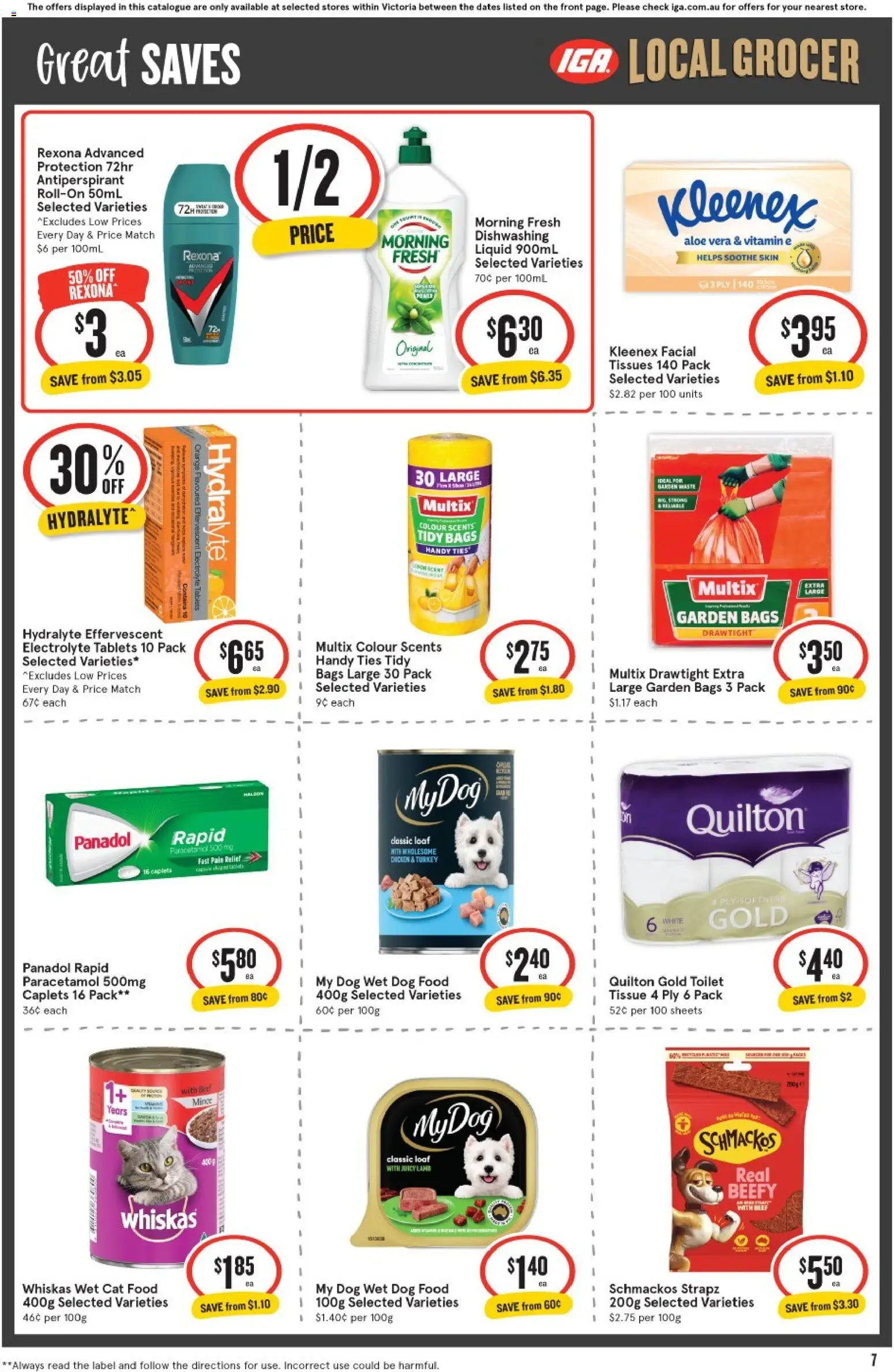 IGA catalogue - valid from 15/07/2026 | Page: 8 | Products: Lamb, Beef, Turkey, Tablets