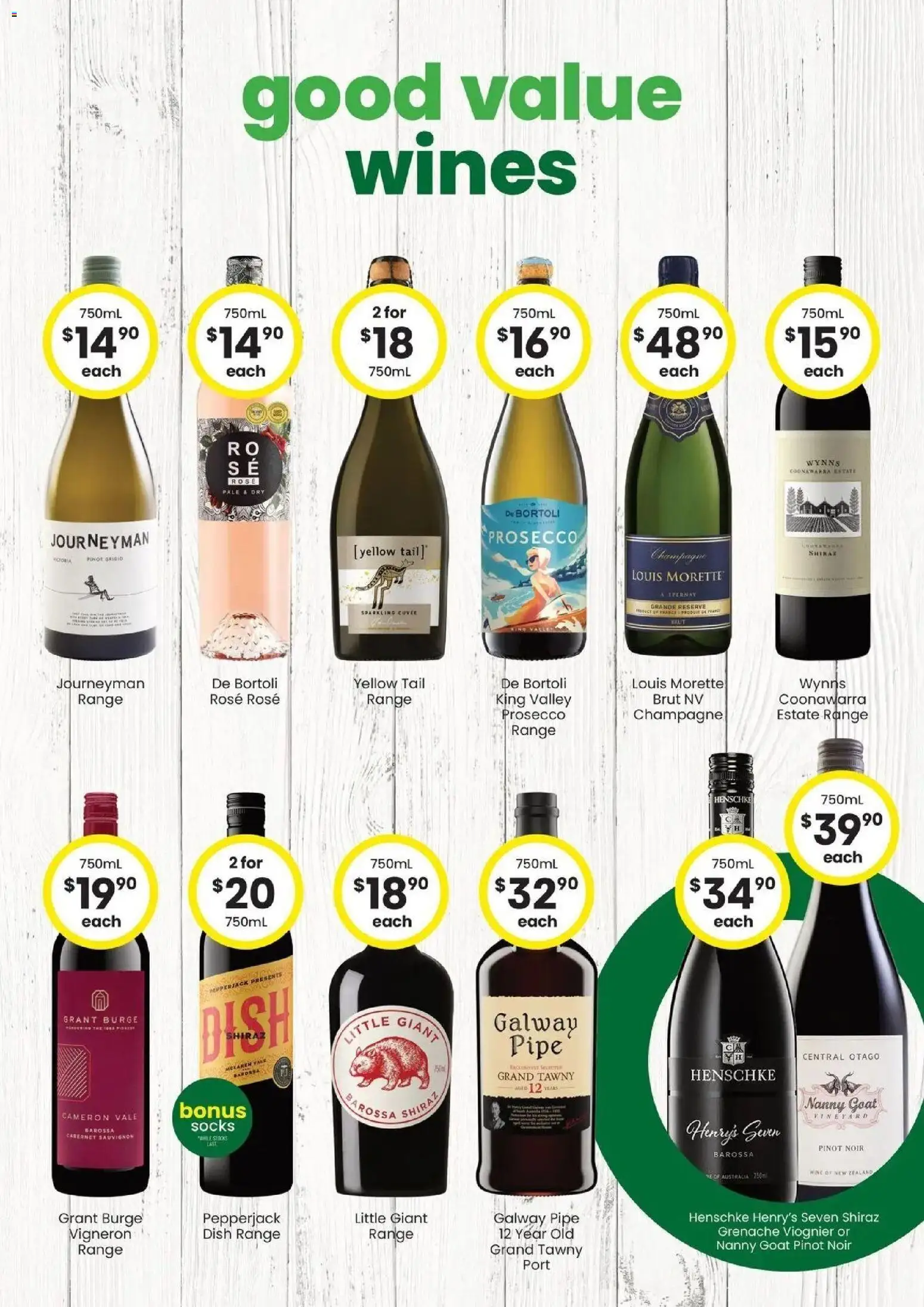 The Bottle-O catalogue - valid from 10/08/2026 | Page: 3 | Products: Champagne, Wine, Prosecco, Socks