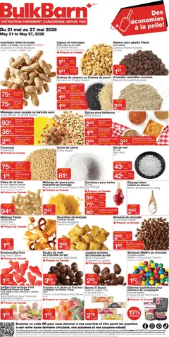 Preview of Bulk Barn weekly flyer / circulaire from shop Bulk Barn valid from 21.05.2026