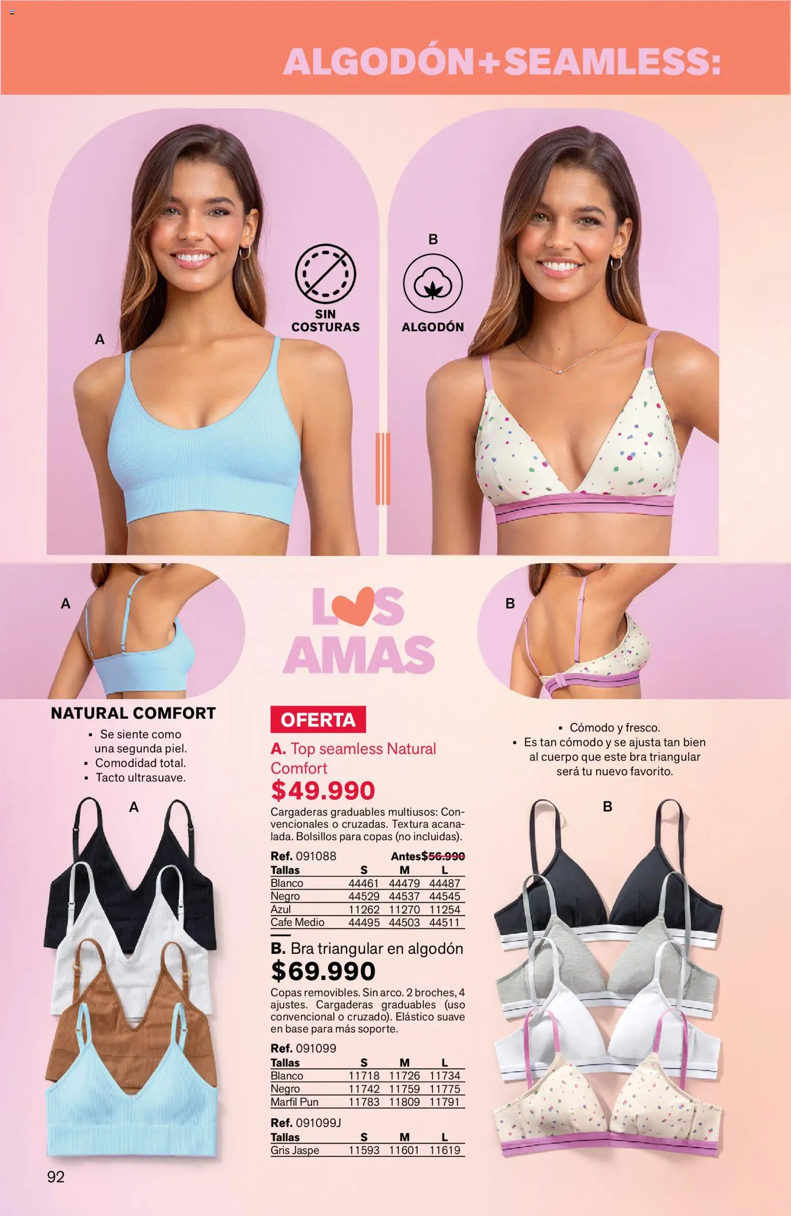 Leonisa revista - valida desde el 24/08/2026 | Página: 92 | Productos: Algodón, Bolsillos, Top, Café